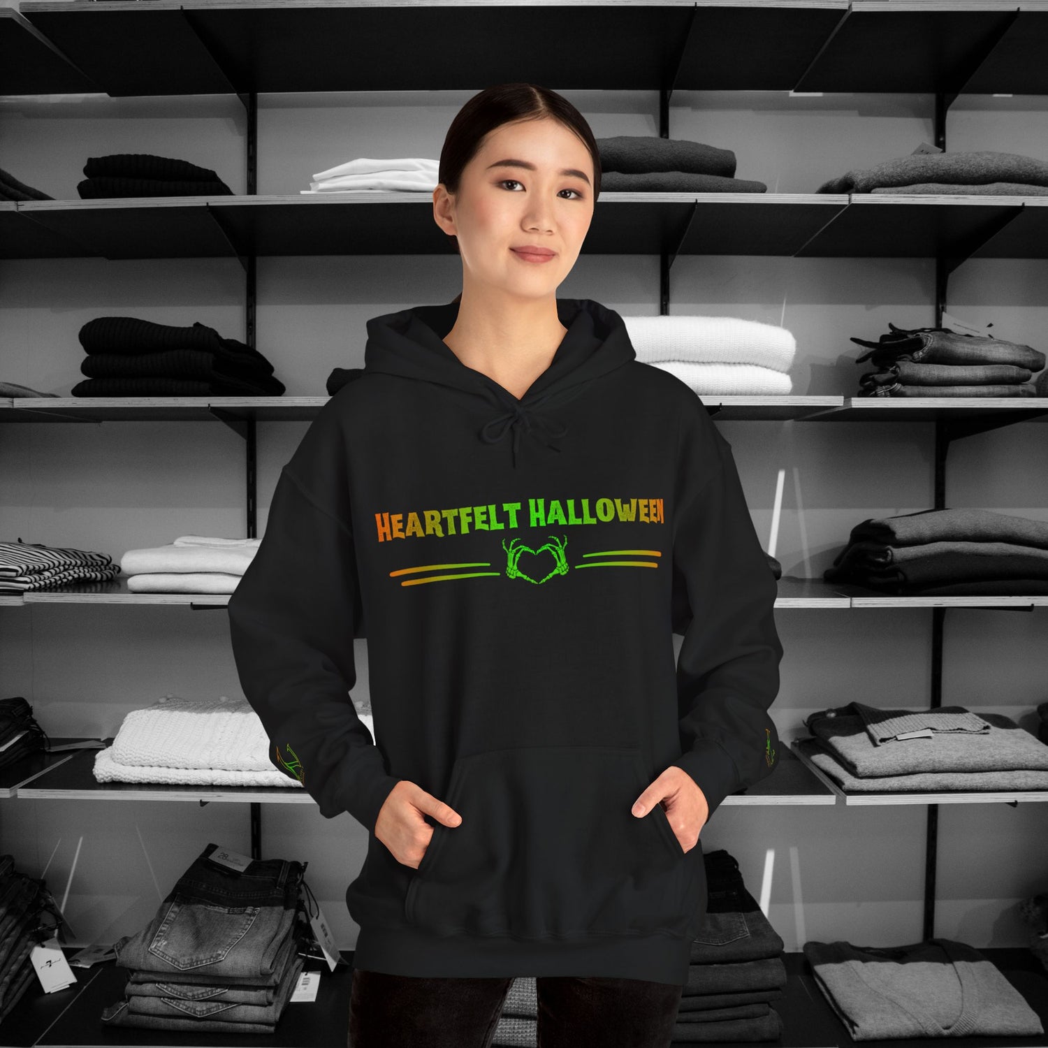 Dear Person Behind Me Halloween hoodie,  promotes kindness or a subtle way to raise mental health awareness, this collection offers top-quality, comfort-driven designs with a message that truly matters.