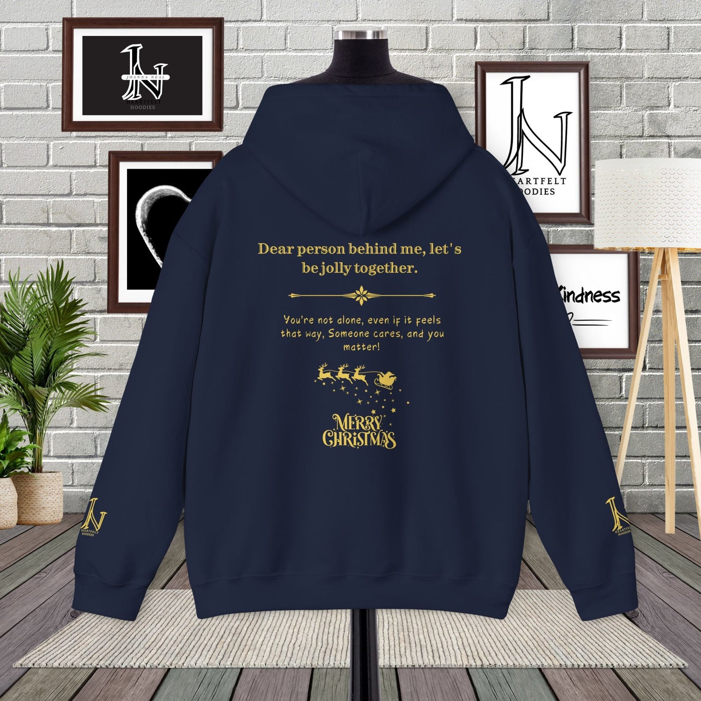 Dear Person Behind Me Hoodie, Let's Be Jolly Together | Be Kind Ugly Christmas Sweater