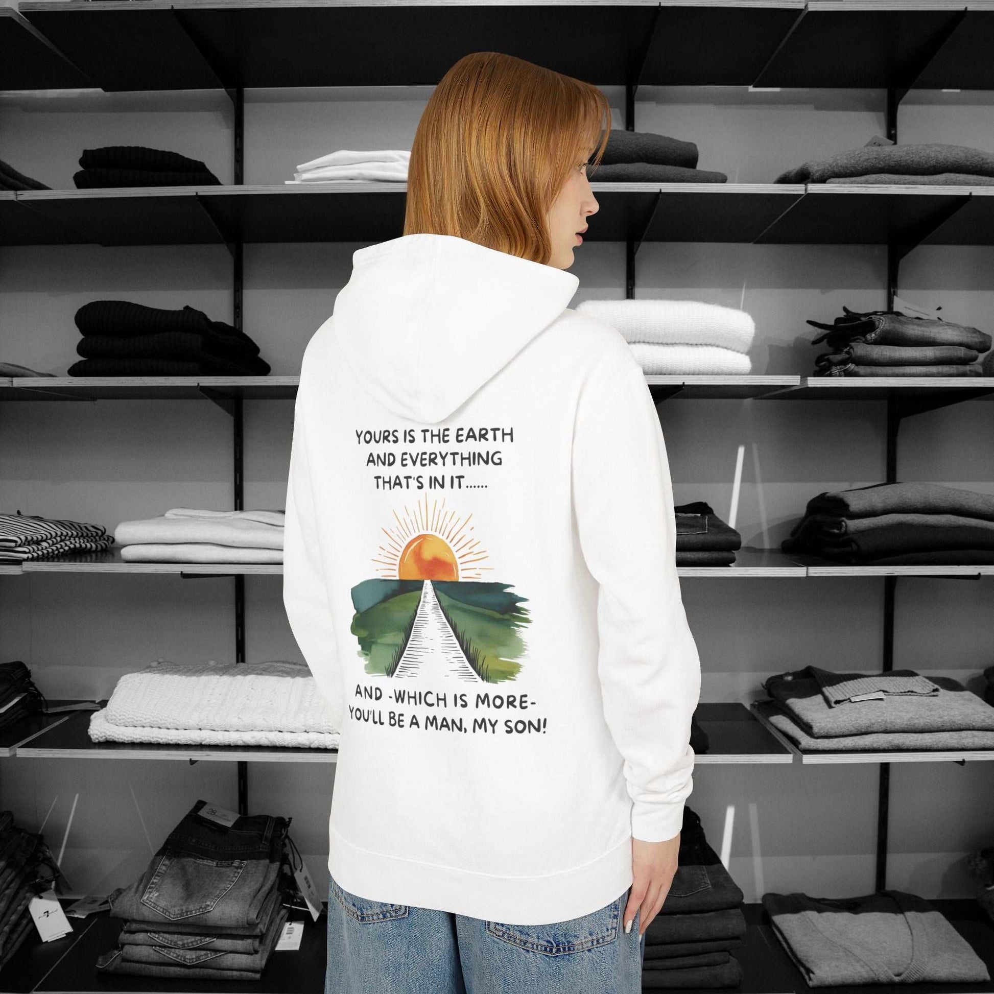 Treat someone this christmas and Step into timeless wisdom with our Poetry clothing line with this incredible Hoodie, inspired by Rudyard Kipling IF celebrated poem.