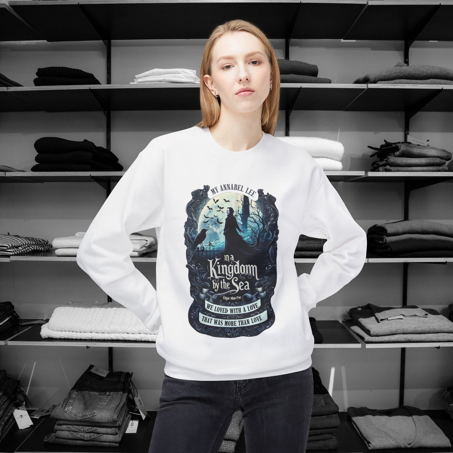 Poetry Clothing - Annabel Lee Gothic Sea Sweatshirt – Eternal Love