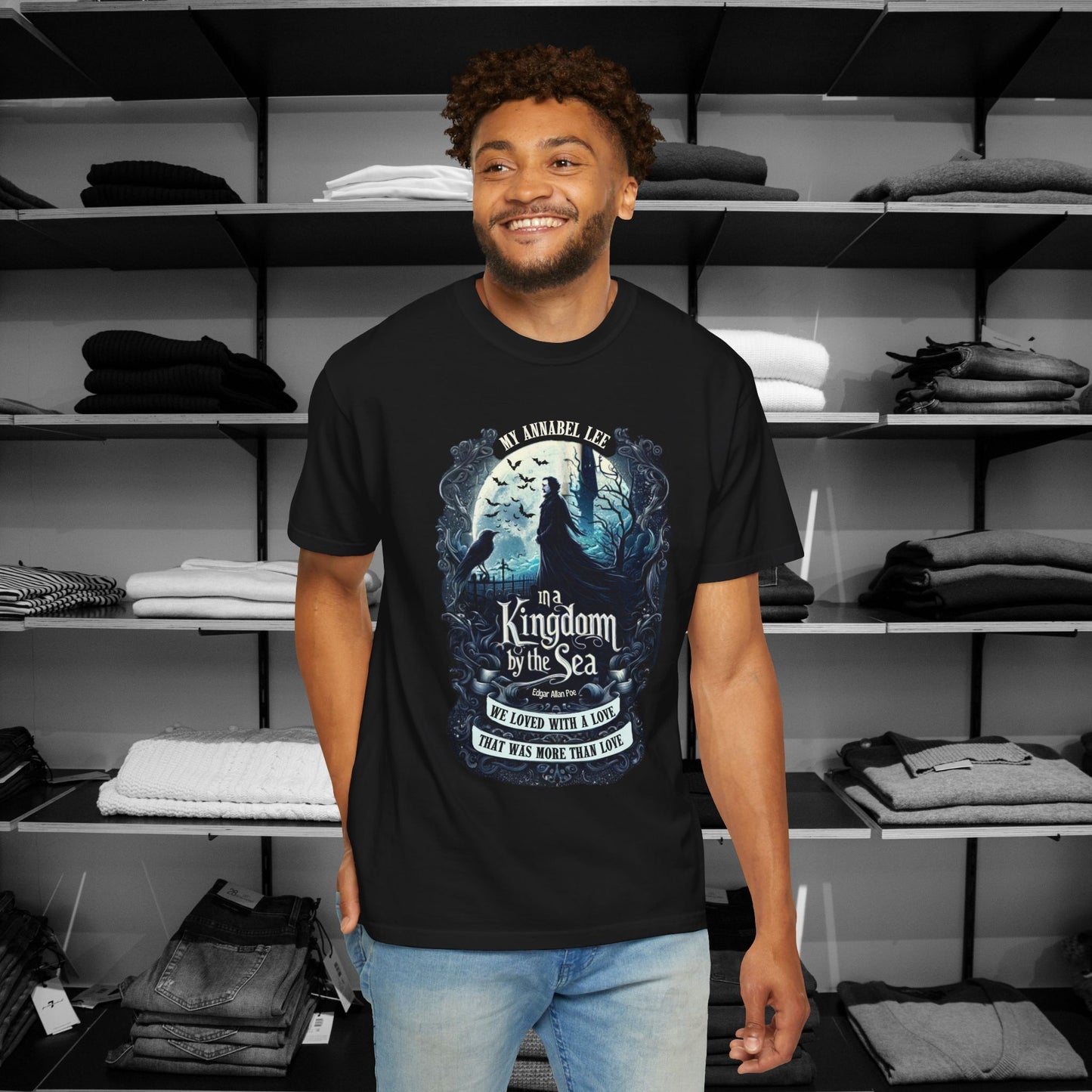 Poetry Clothing - "Annabel Lee Gothic Sea Shirt – Eternal Love Collection"