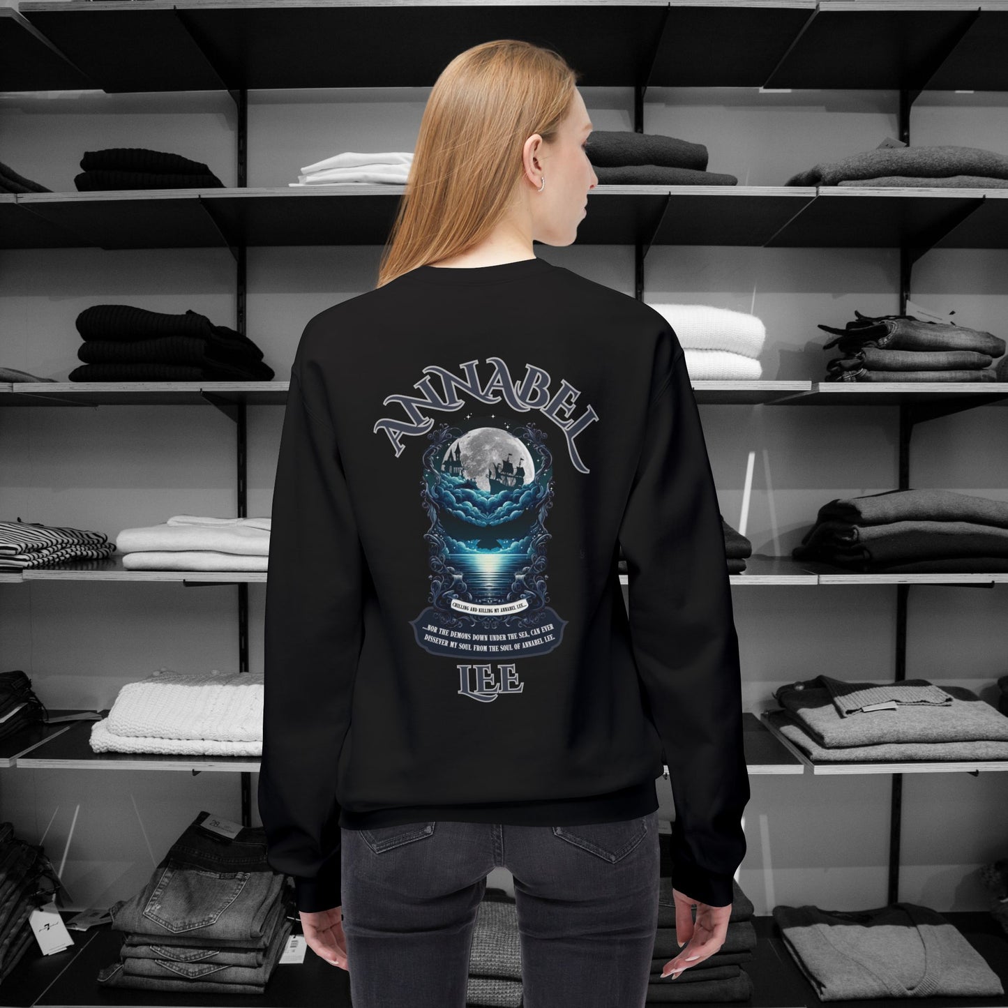 Poetry Clothing - Annabel Lee Gothic Sea Sweatshirt – Eternal Love