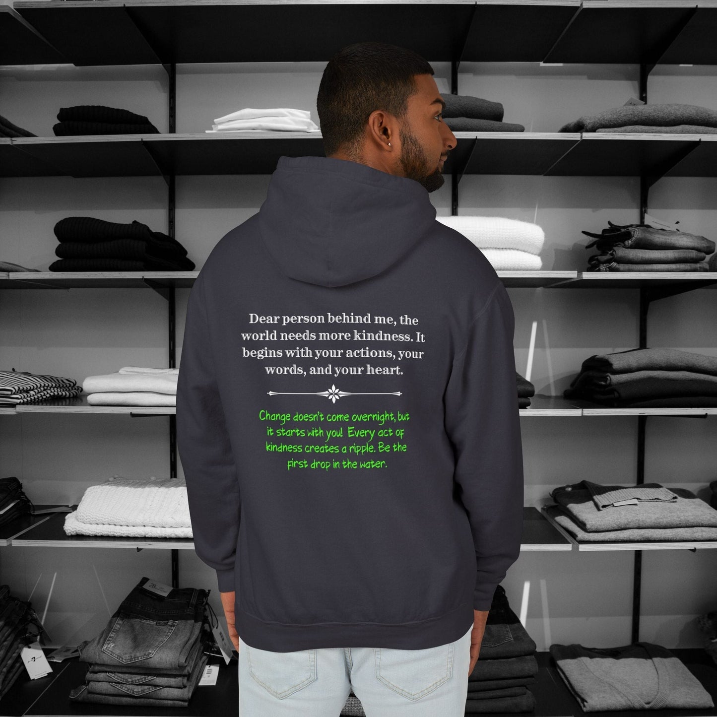 Inspire change with our Dear Person Behind Me hoodie Comfort Colors hoodie. The message encourages kindness through actions, words, and heart. Be the catalyst for positive change and create ripples of compassion. A cozy reminder that small acts of kindness can transform the world.