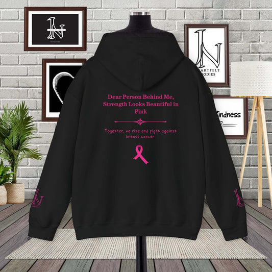 Dear Person Behind Me Hoodie - Together We Rise and Fight Against Breast Cancer