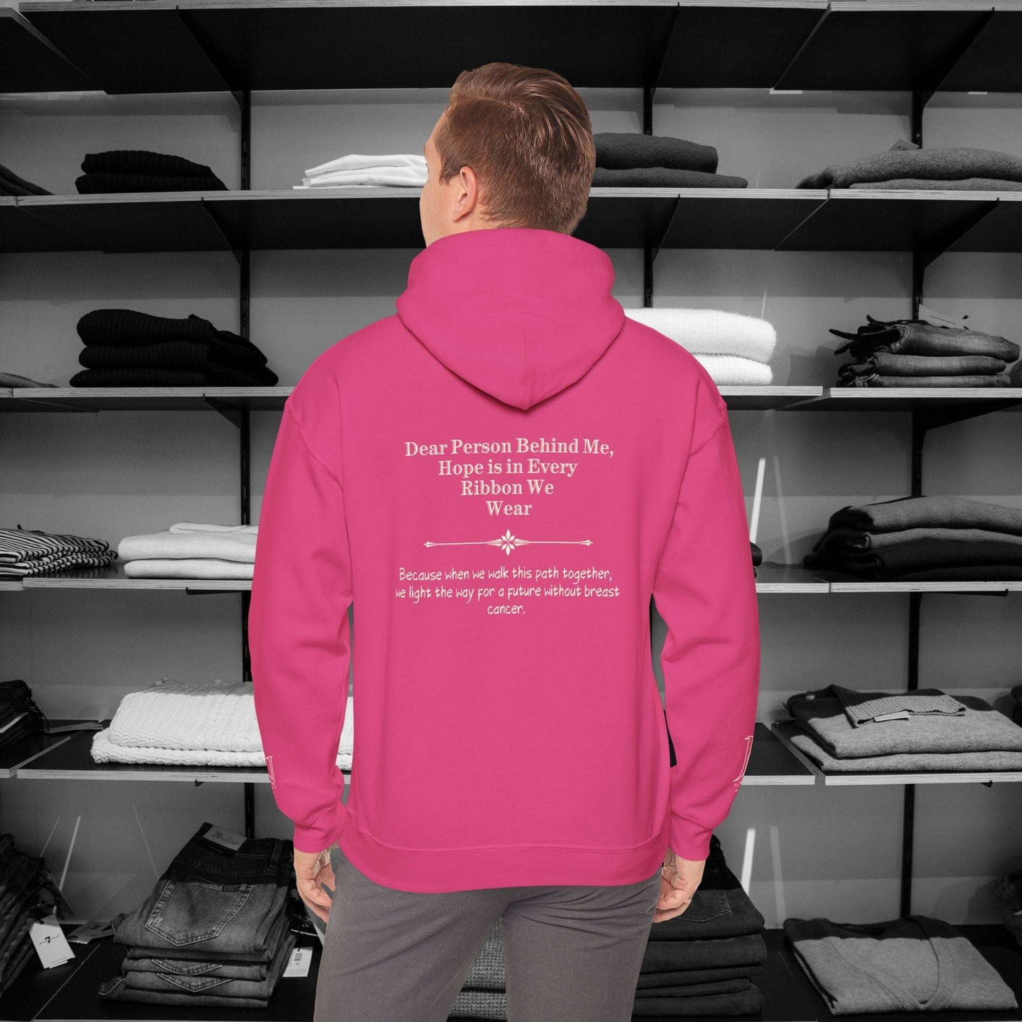 Dear Person Behind Me hoodie,  Hope is in Every Ribbon We Wear.  Stand strong and stylish in this empowering hoodie that speaks to both the inner and outer strength 