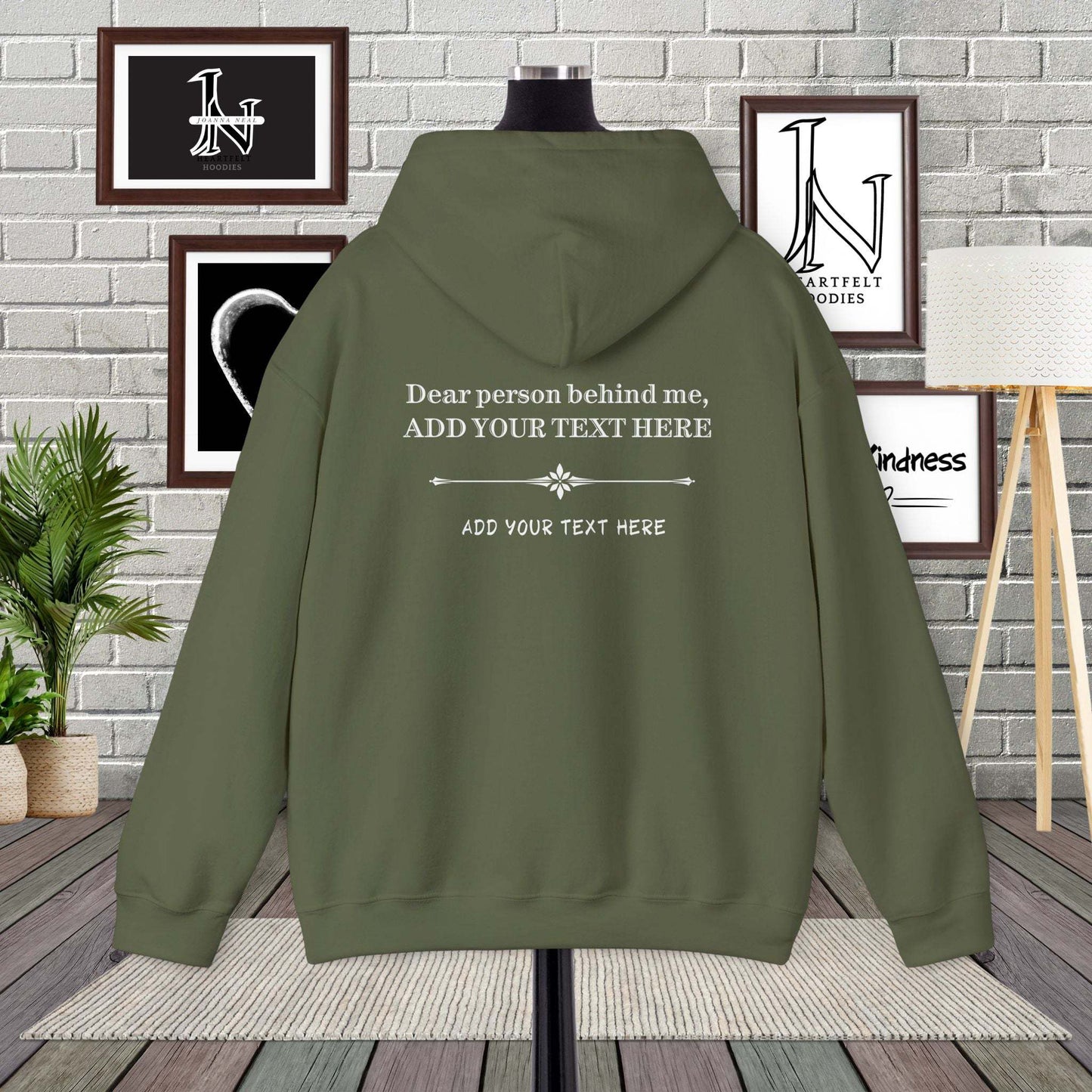 Personalized Custom Dear Person Behind Me Hoodie. This custom hoodie allows you to create your own hoodies by adding your own unique message to share with the world.