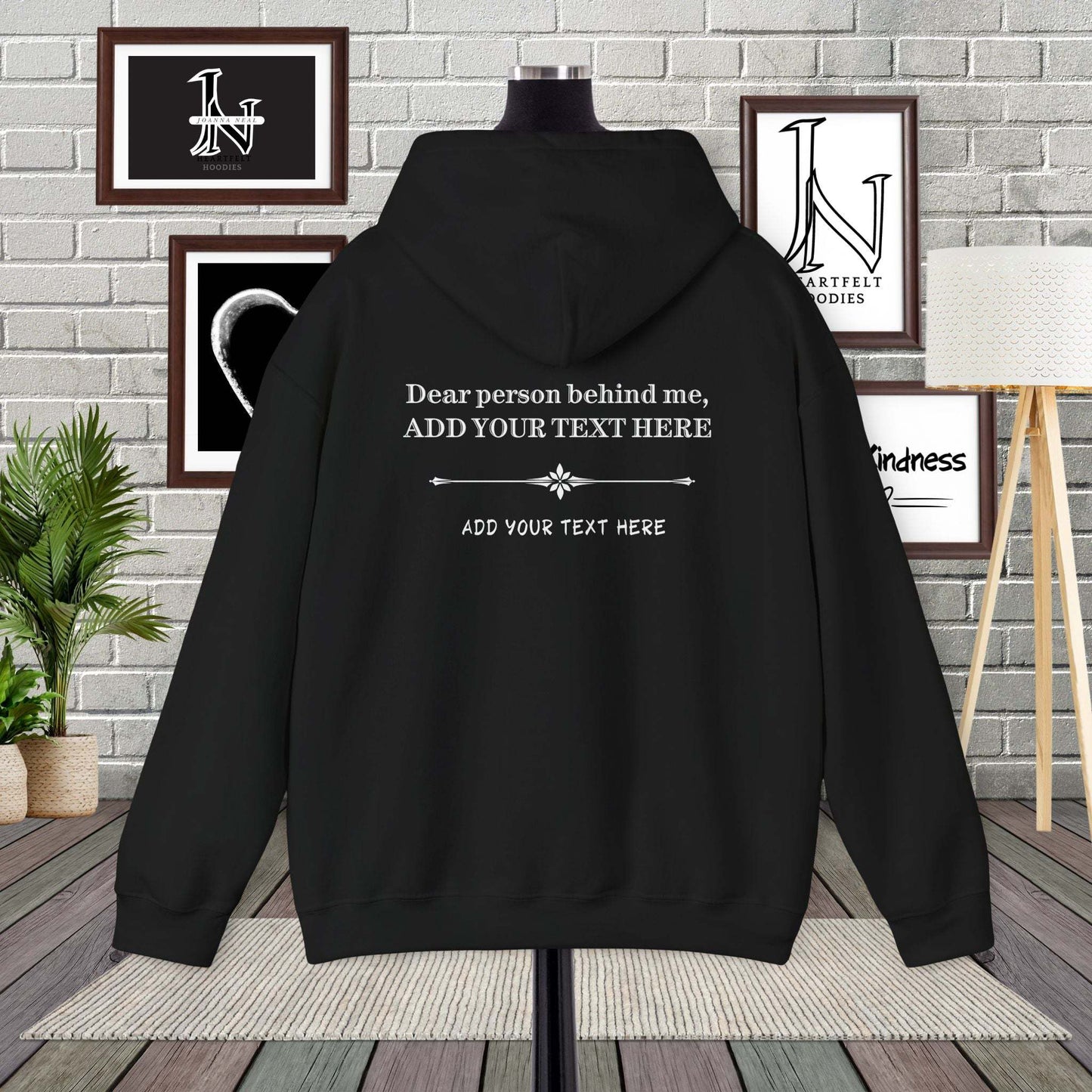 Personalized Custom Dear Person Behind Me Hoodie. This custom hoodie allows you to create your own hoodies by adding your own unique message to share with the world.