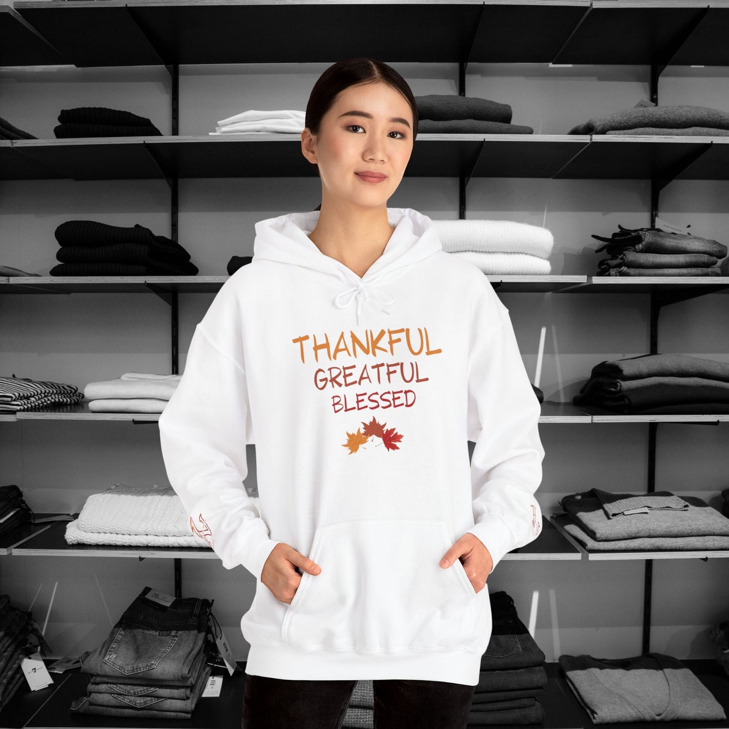 Dear Person Behind Me Hoodie –"Kind and Thankful" | Thanksgiving