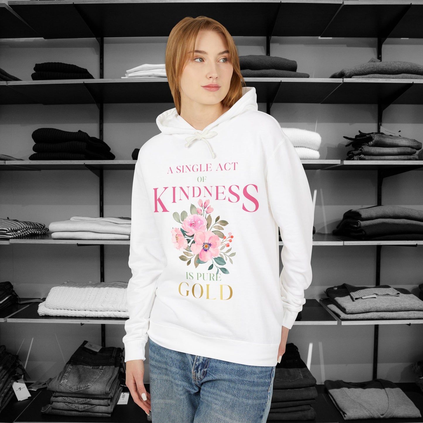 Be Kind Hooded Sweatshirt | Single Act of Kindness | Poems clothing