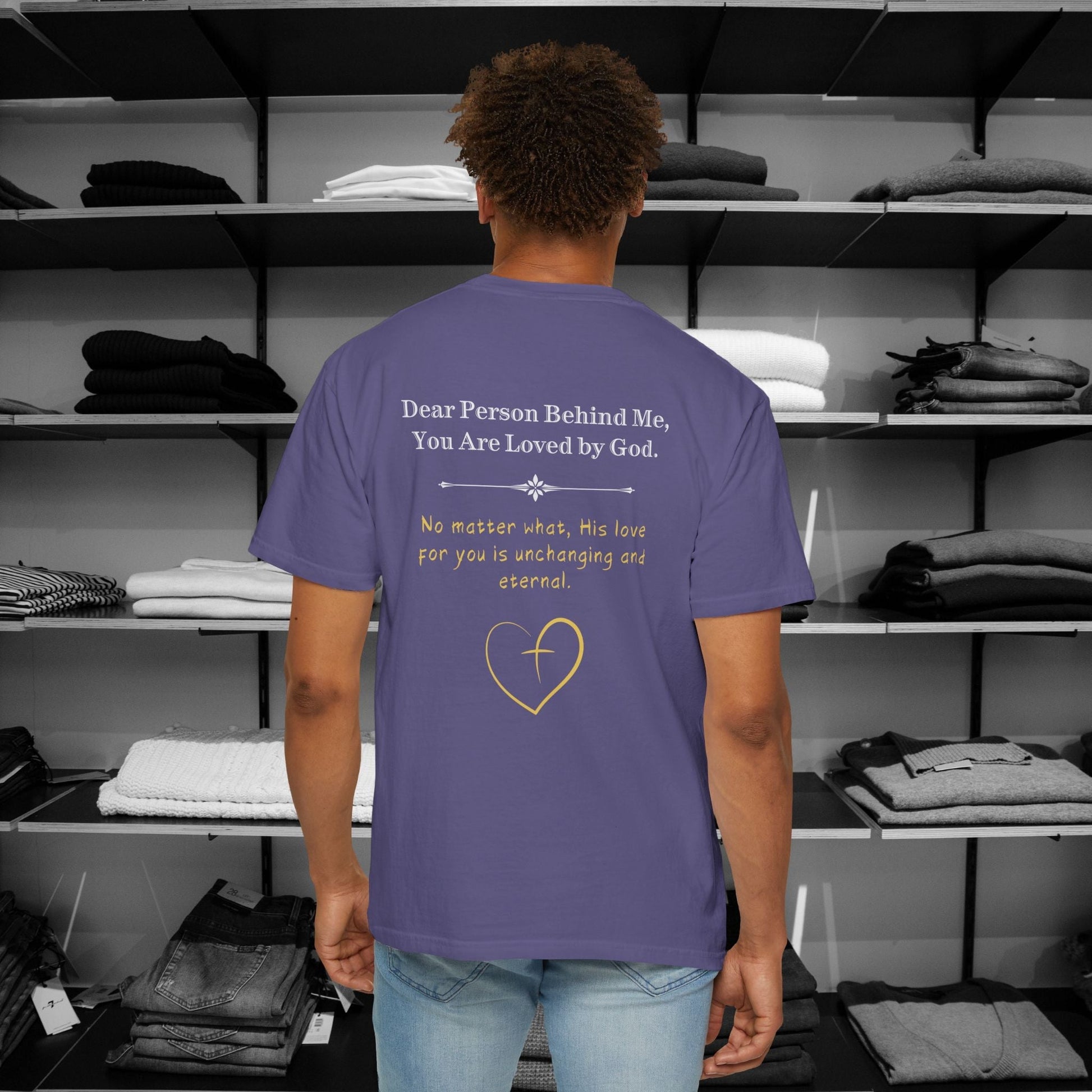 Wrap up in love and encouragement with our You Are Loved by God. These Comfort Colors tees are a heartfelt reminder that no matter what, God's love for you is unchanging and eternal