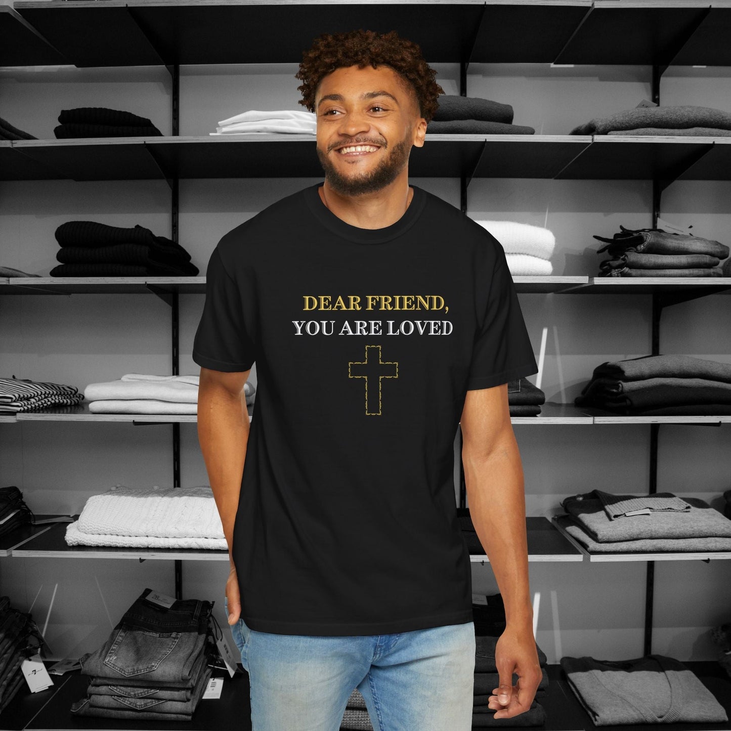 Wrap up in love and encouragement with our You Are Loved by God. These Comfort Colors tees are a heartfelt reminder that no matter what, God's love for you is unchanging and eternal