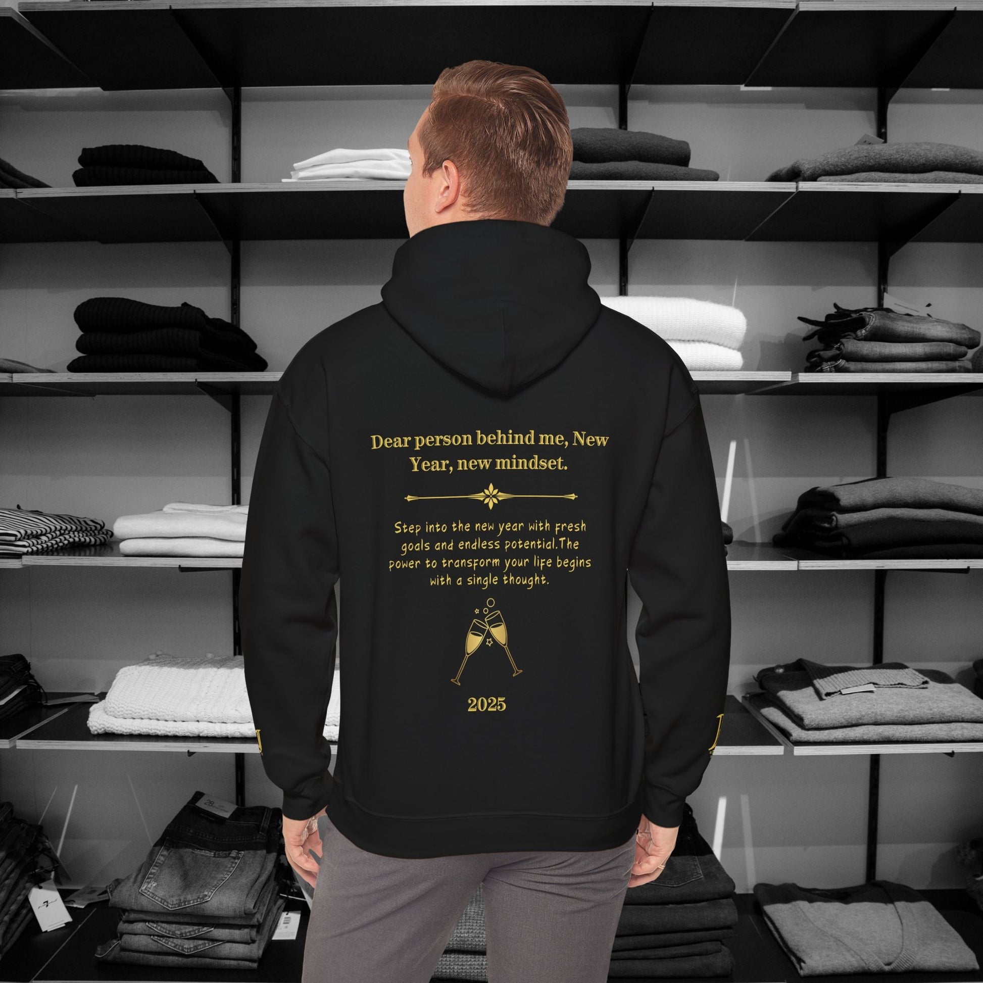 Dear Person Behind Me Hoodie, New Year, new mindset. | Be Kind Hooded Sweatshirt