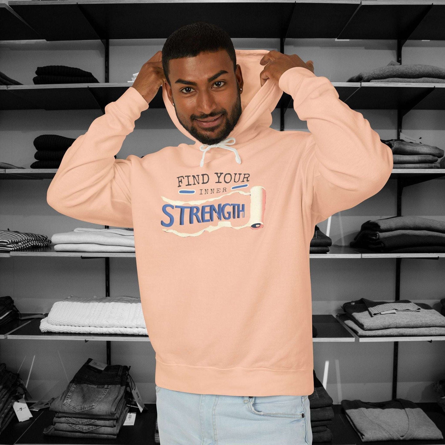 Having a tough day? here is a  reminder that you are strong enough and have strength inside to pull through. This Dear Person Behind me Hoodie is perfect. Click here