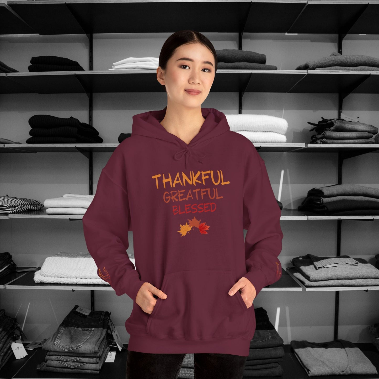 Dear Person Behind Me Hoodie –"Kind and Thankful" | Thanksgiving