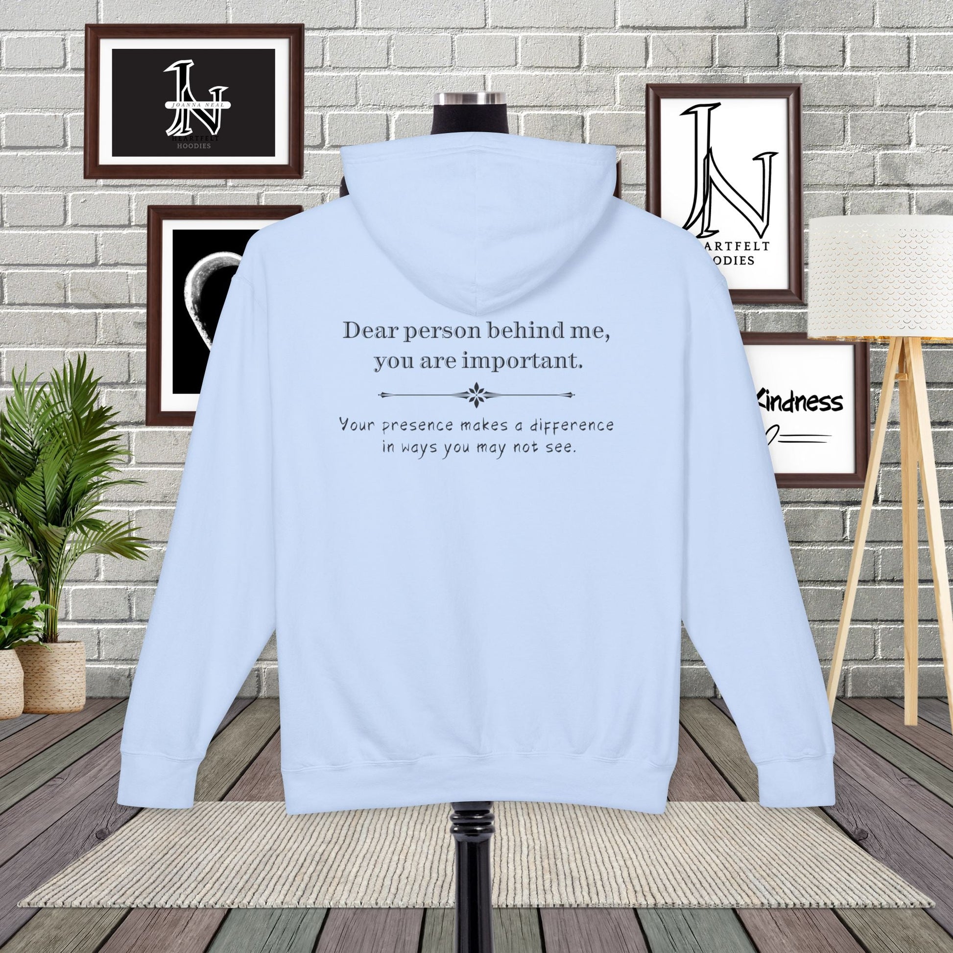 Sometimes, we all need to hear it "You are important." This Dear Person Behind Me hoodie delivers a heartfelt reminder to everyone who passes by. A perfect gift idea