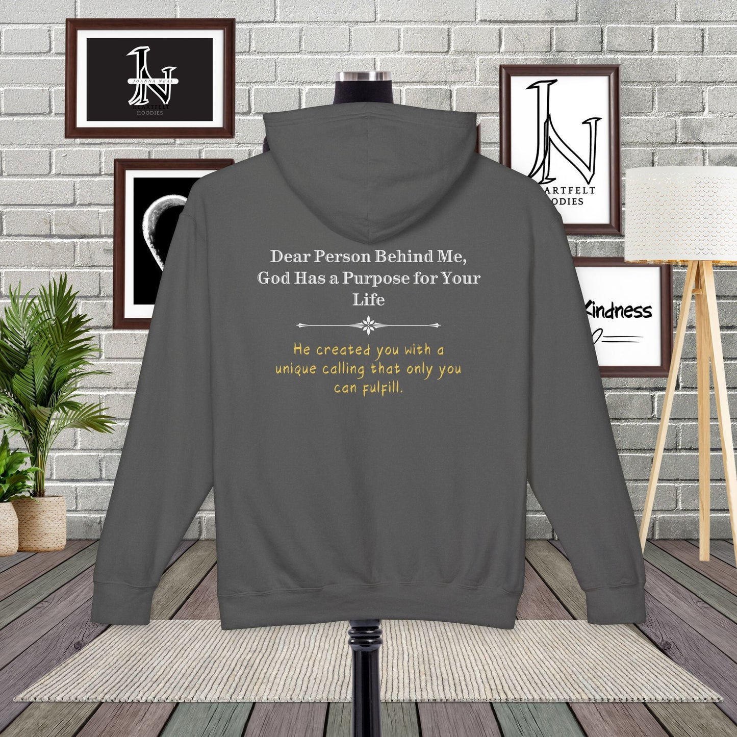 Wrap yourself in love and encouragement with one of our Christian hoodies -"God Has a Purpose for Your Life" hoodie. Dear person behind me hoodie designed with love.