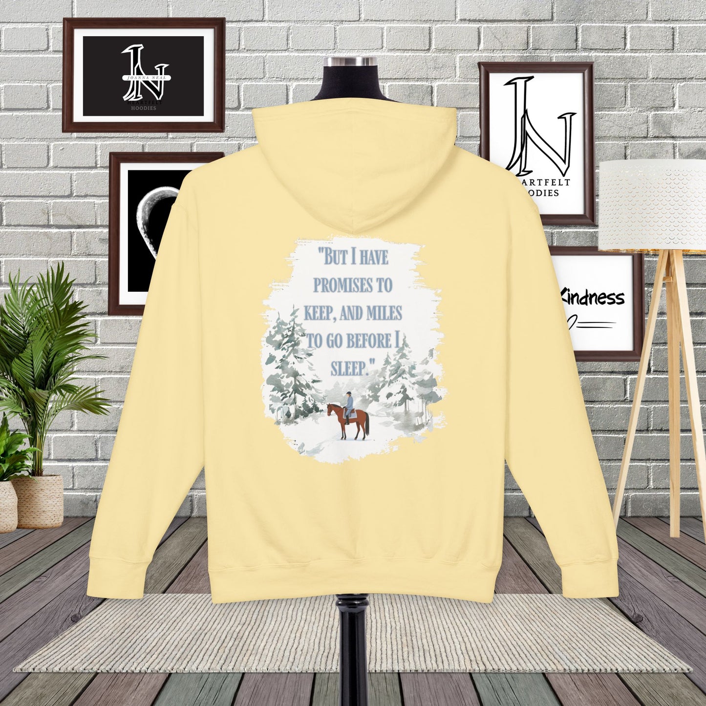 "Stopping by Woods" Hoodie – A Cozy Gift for Poetry Lovers