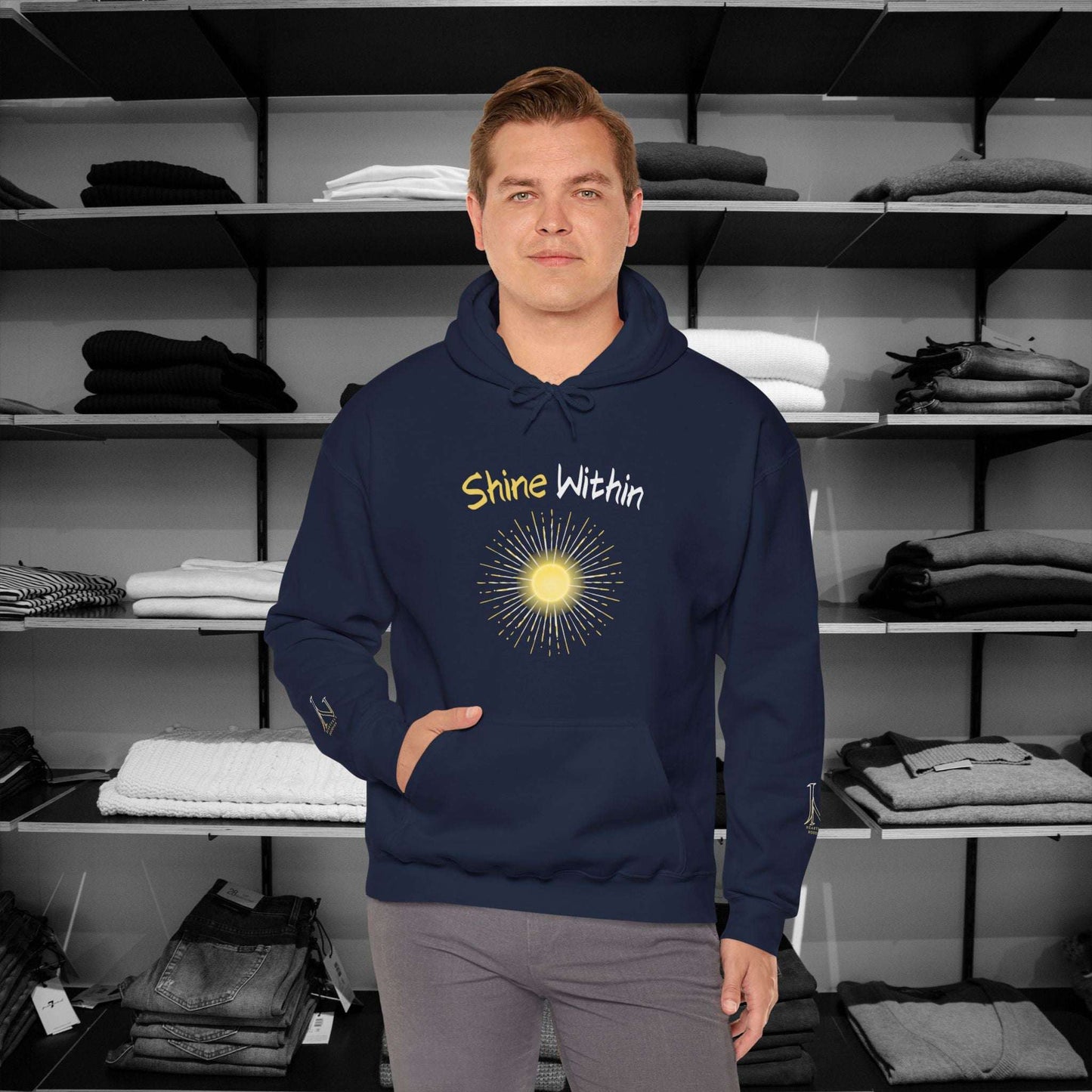  This Dear Person Behind Me hoodie is here to spread a message of strength and hope with the words, "Depression may cloud your mind." Perfect for wearing on those days when a little extra encouragement is needed