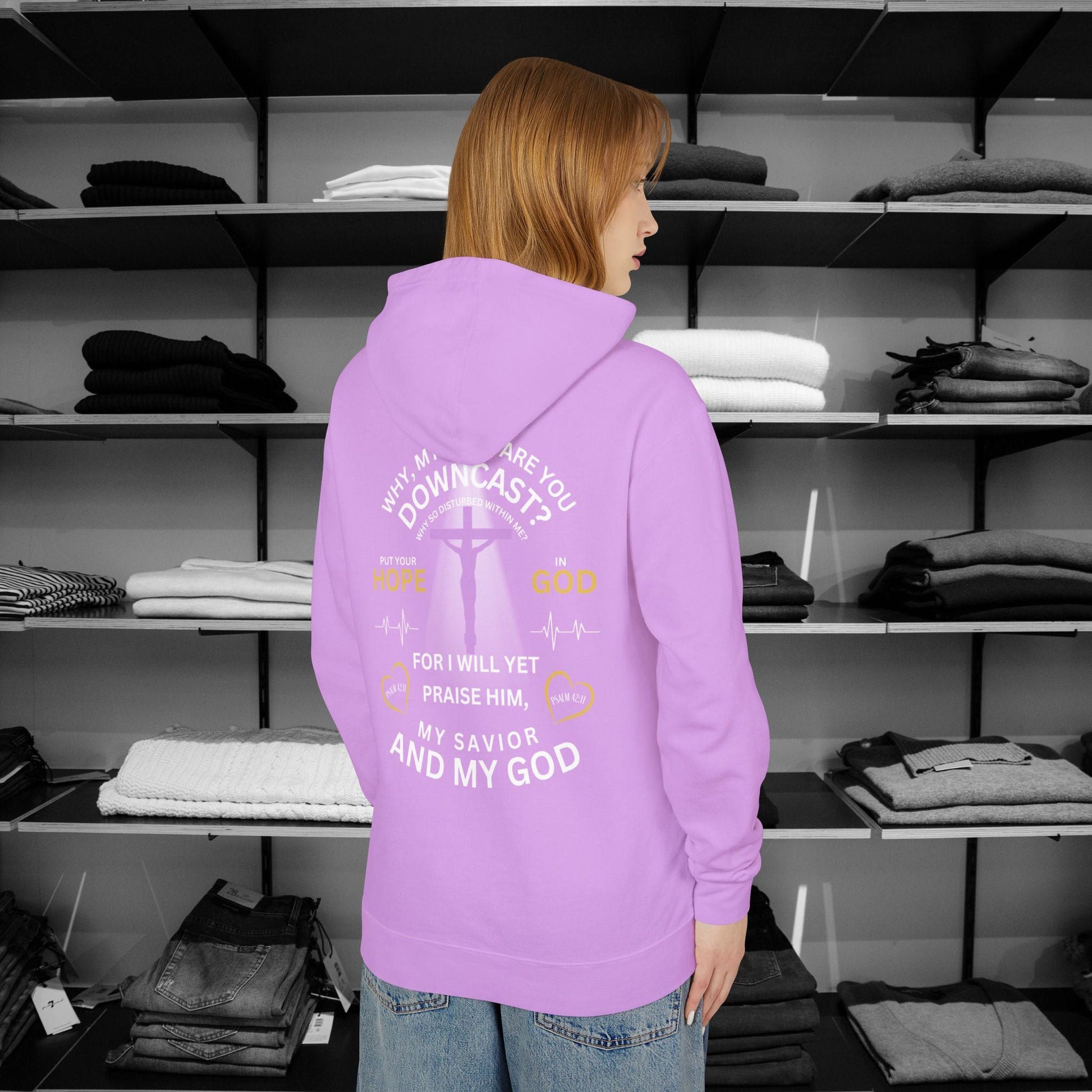 Express your faith in style with this Comfort Colors "Praise My Soul" Christian hoodies designed by Heartfelt Hoodies. Click here ⬆ to view our Christian Collections