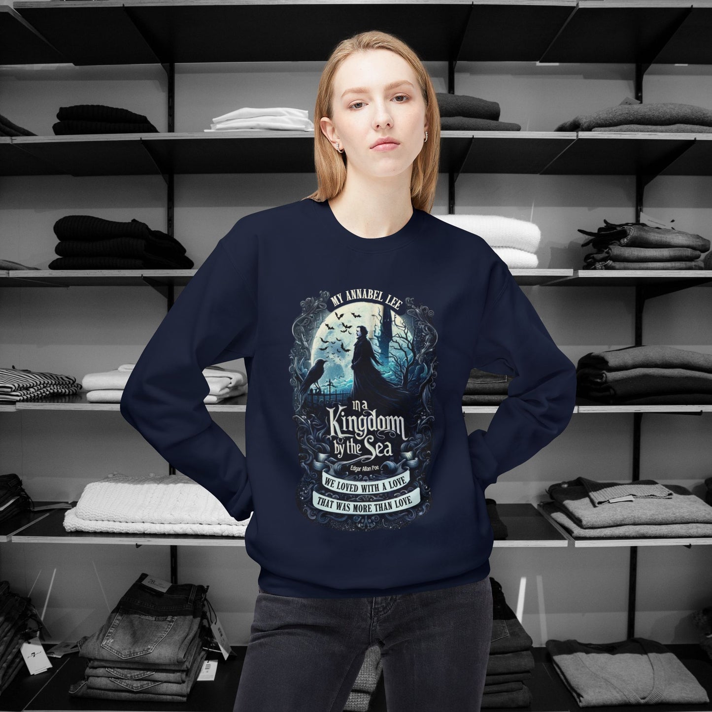 Poetry Clothing - Annabel Lee Gothic Sea Sweatshirt – Eternal Love