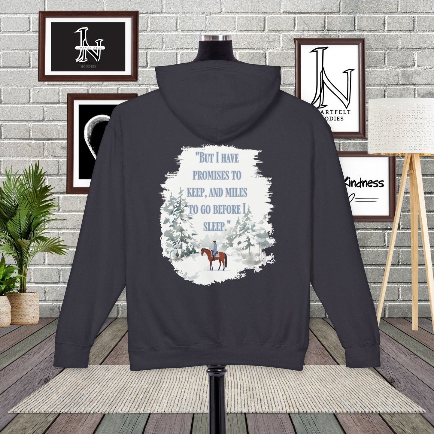 "Stopping by Woods" Hoodie – A Cozy Gift for Poetry Lovers