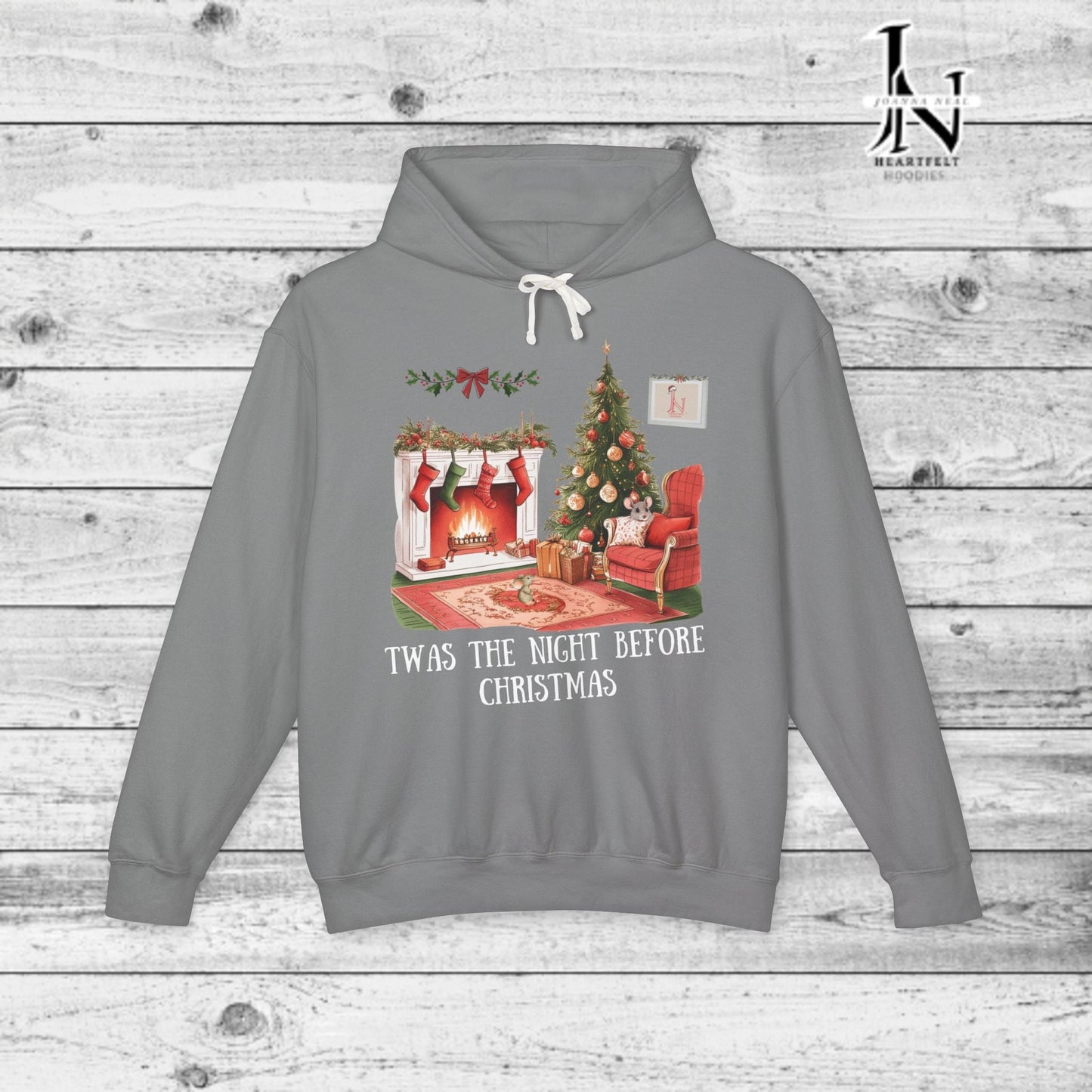 Celebrate Christmas with our brand new poetry clothing line. our "Twas the Night Before Christmas" Hoodie, inspired by the iconic epic poem by Clement Clarke Moore. 