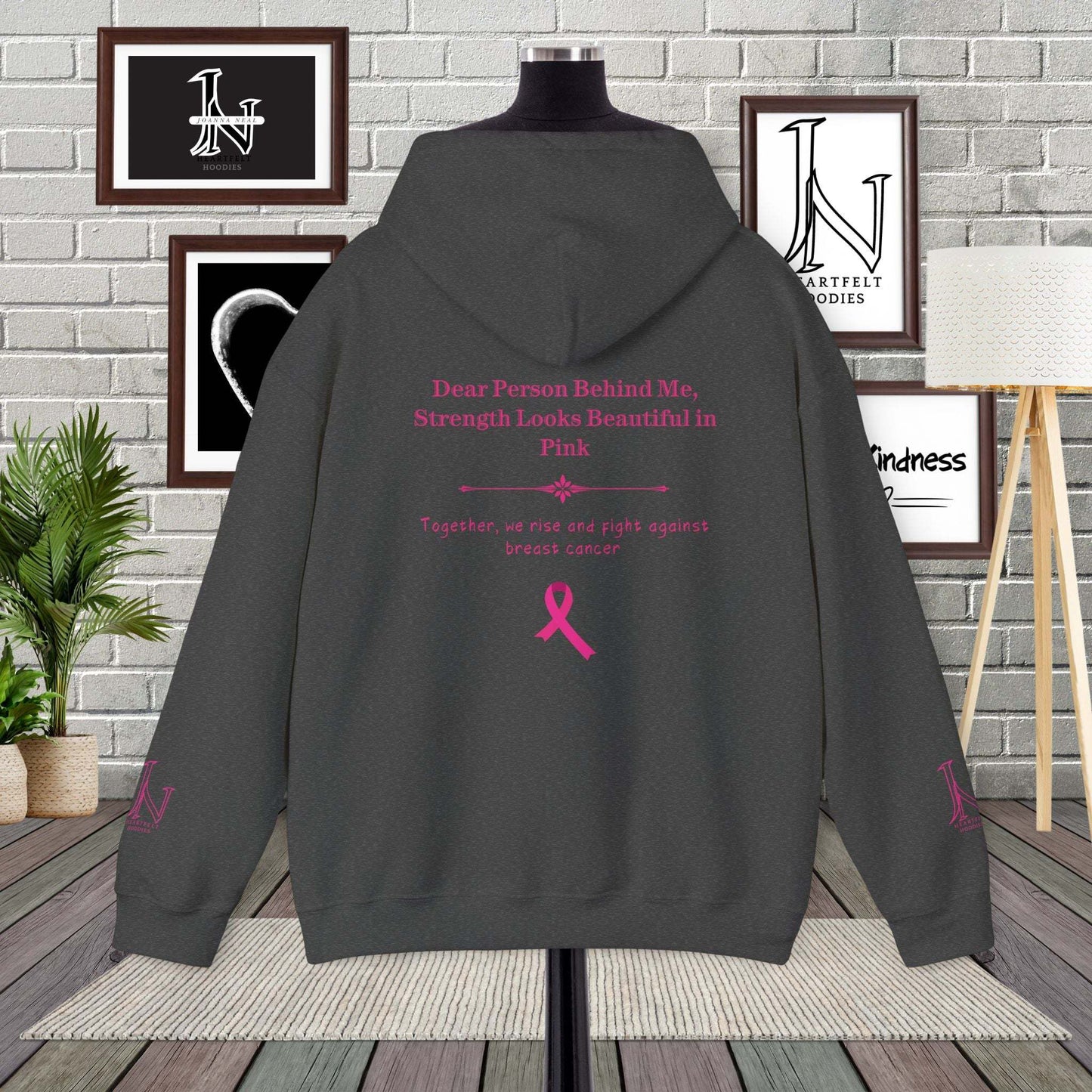 Dear Person Behind Me Hoodie - Together We Rise and Fight Against Breast Cancer