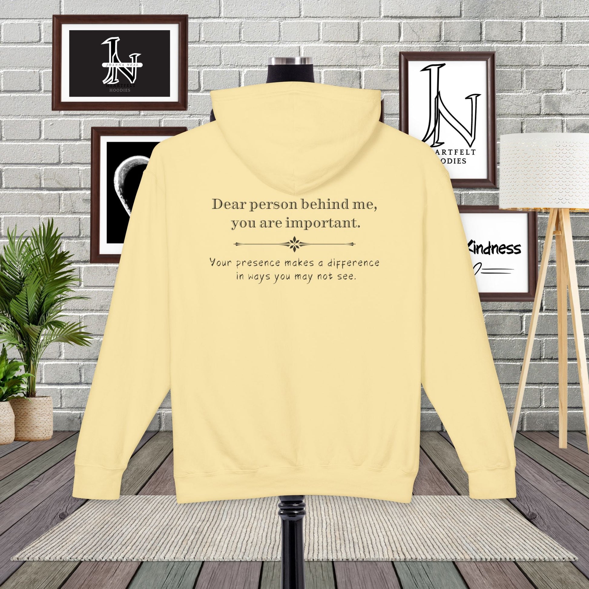 Sometimes, we all need to hear it "You are important." This Dear Person Behind Me hoodie delivers a heartfelt reminder to everyone who passes by. A perfect gift idea