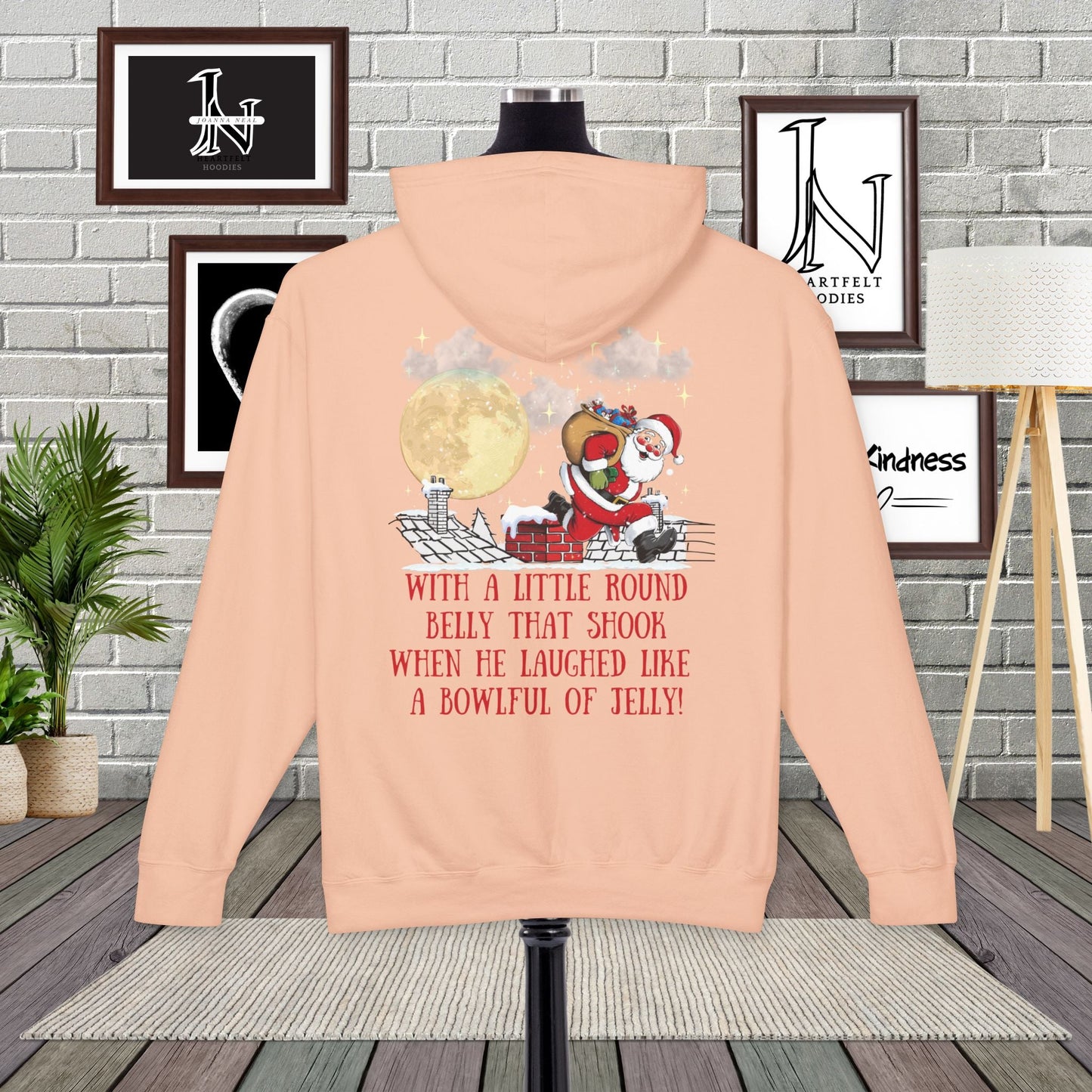 Celebrate Christmas with our brand new poetry clothing line. our "Twas the Night Before Christmas" Hoodie, inspired by the iconic epic poem by Clement Clarke Moore. 