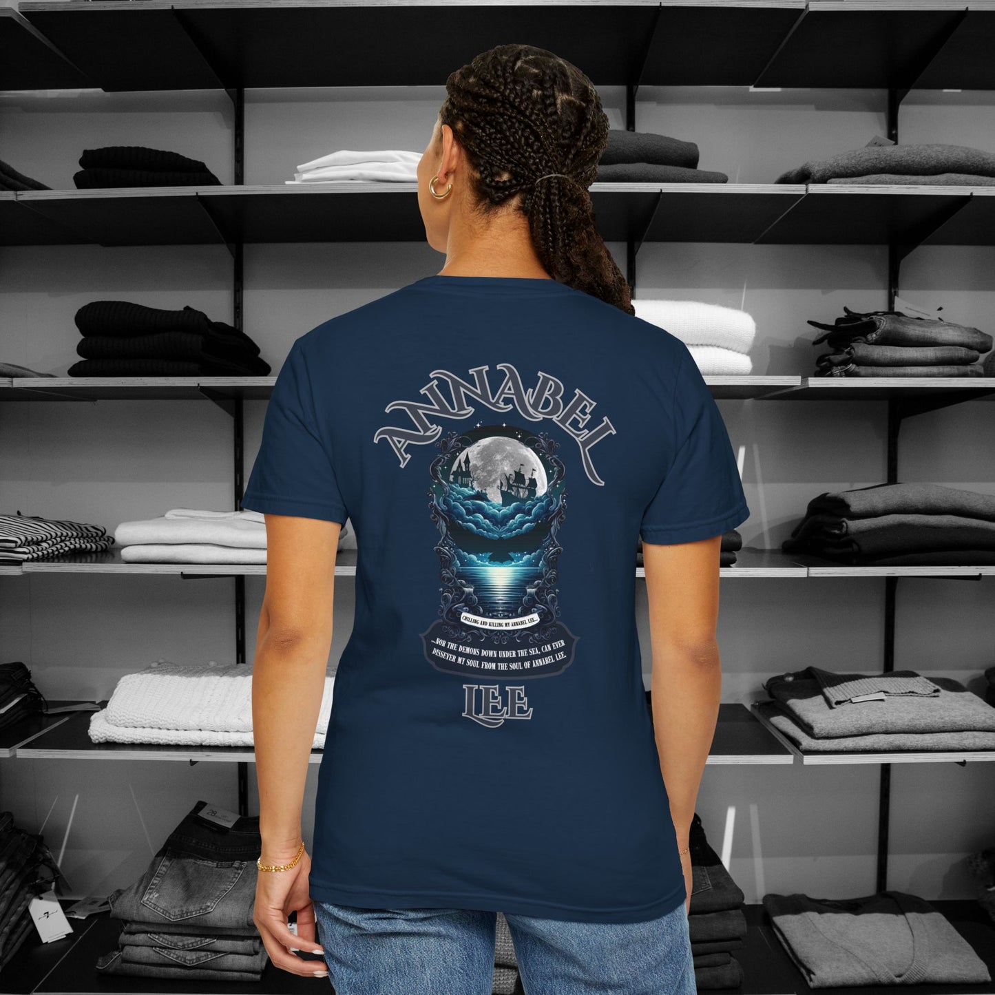 Poetry Clothing - "Annabel Lee Gothic Sea Shirt – Eternal Love Collection"