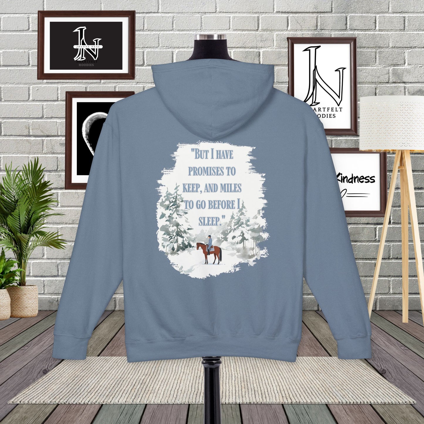 "Stopping by Woods" Hoodie – A Cozy Gift for Poetry Lovers