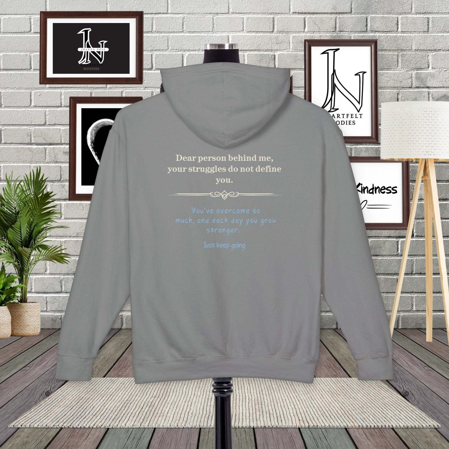 Having a tough day? here is a  reminder that you are strong enough and have strength inside to pull through. This Dear Person Behind me Hoodie is perfect. Click here