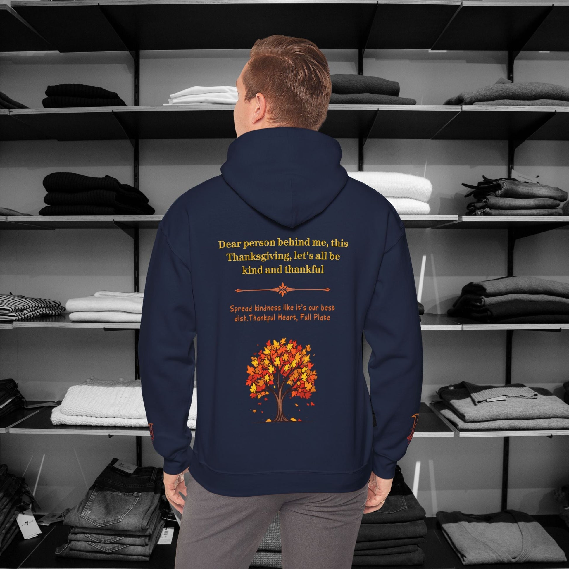 Dear Person Behind Me Hoodie –"Kind and Thankful" | Thanksgiving