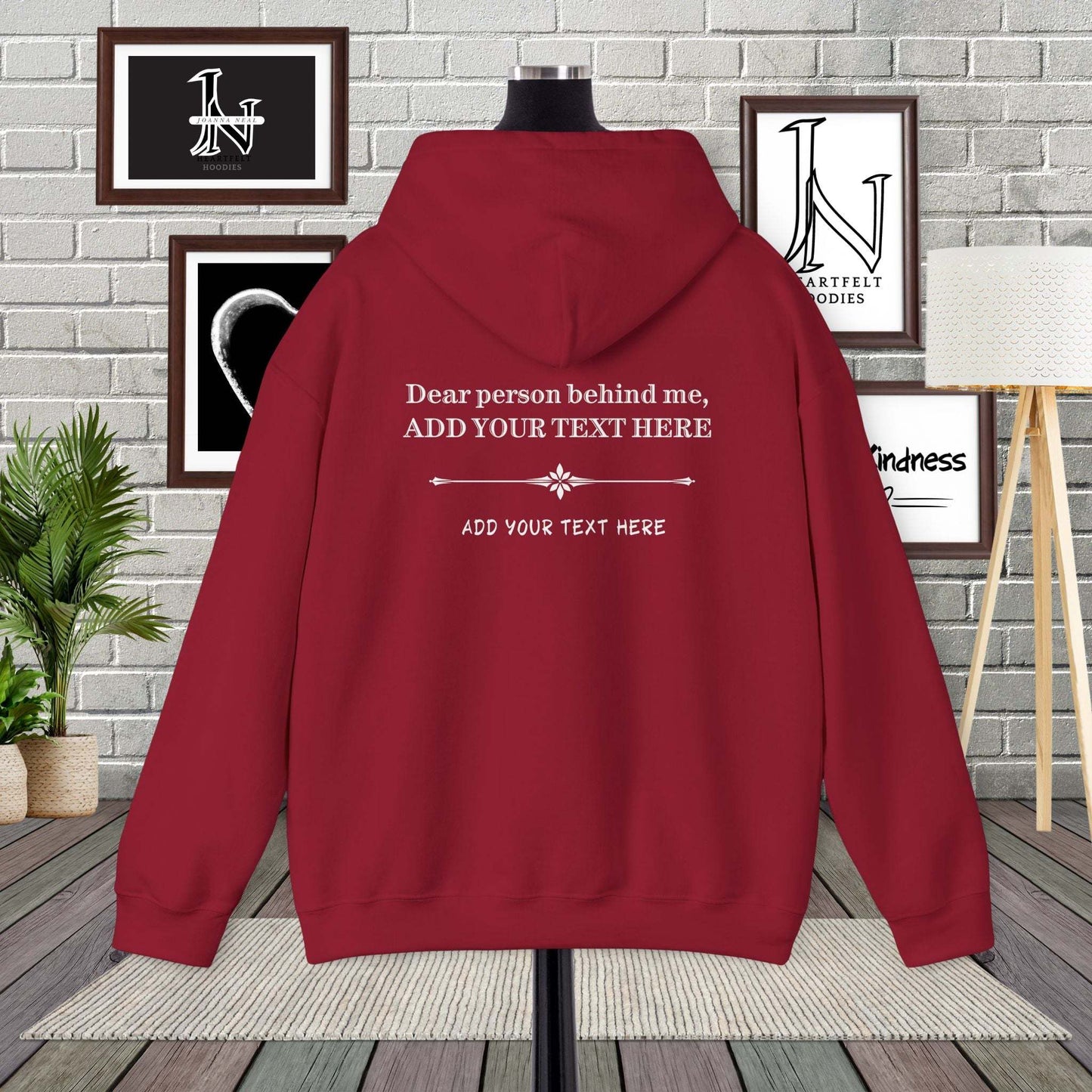 Personalized Custom Dear Person Behind Me Hoodie. This custom hoodie allows you to create your own hoodies by adding your own unique message to share with the world.