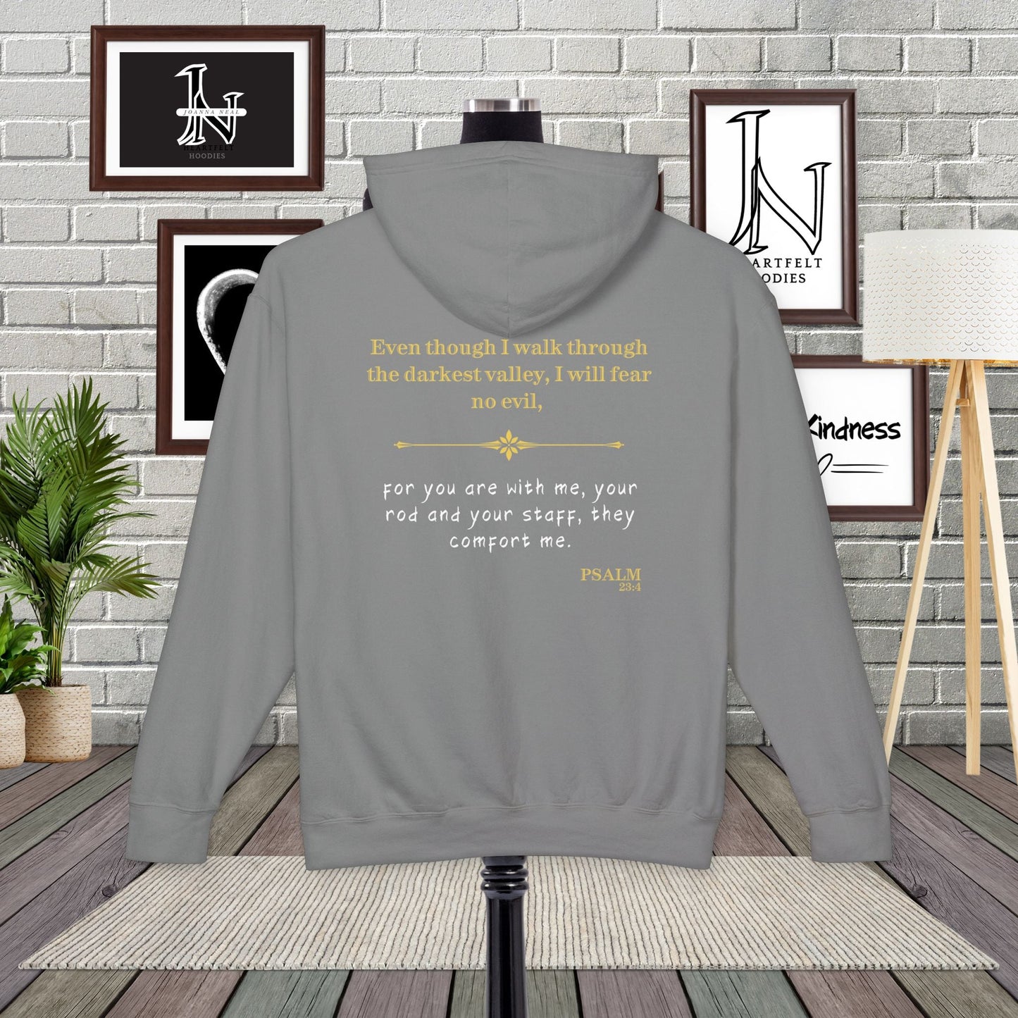 Find comfort in faith with our Psalm 23:4 Inspirational Hoodie. Part of our premium Christian Hoodies collection, crafted with soft Comfort Colors fabric. Wear your beliefs close, spread hope, and stay cozy. Perfect for daily inspiration or thoughtful gifting