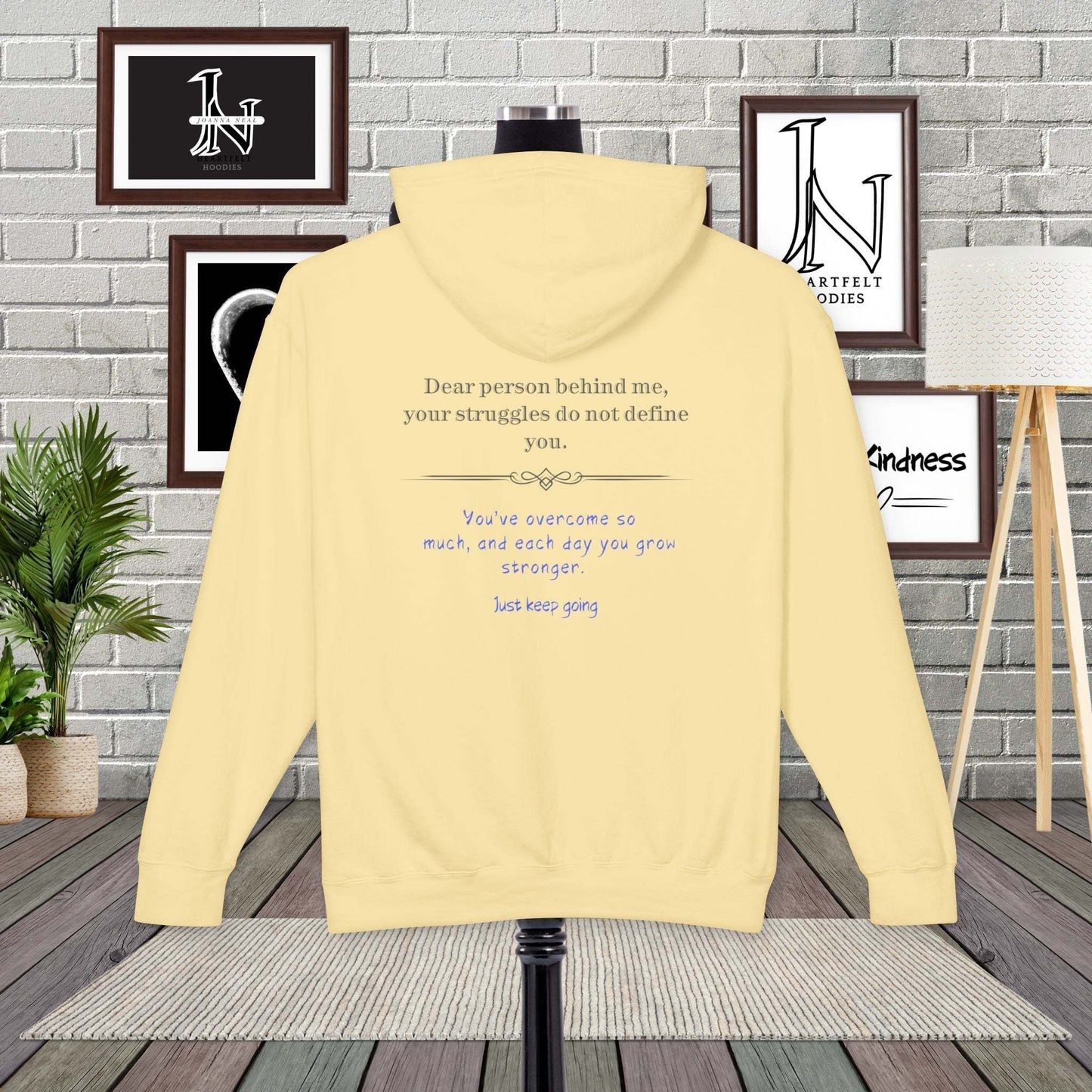 Having a tough day? here is a  reminder that you are strong enough and have strength inside to pull through. This Dear Person Behind me Hoodie is perfect. Click here