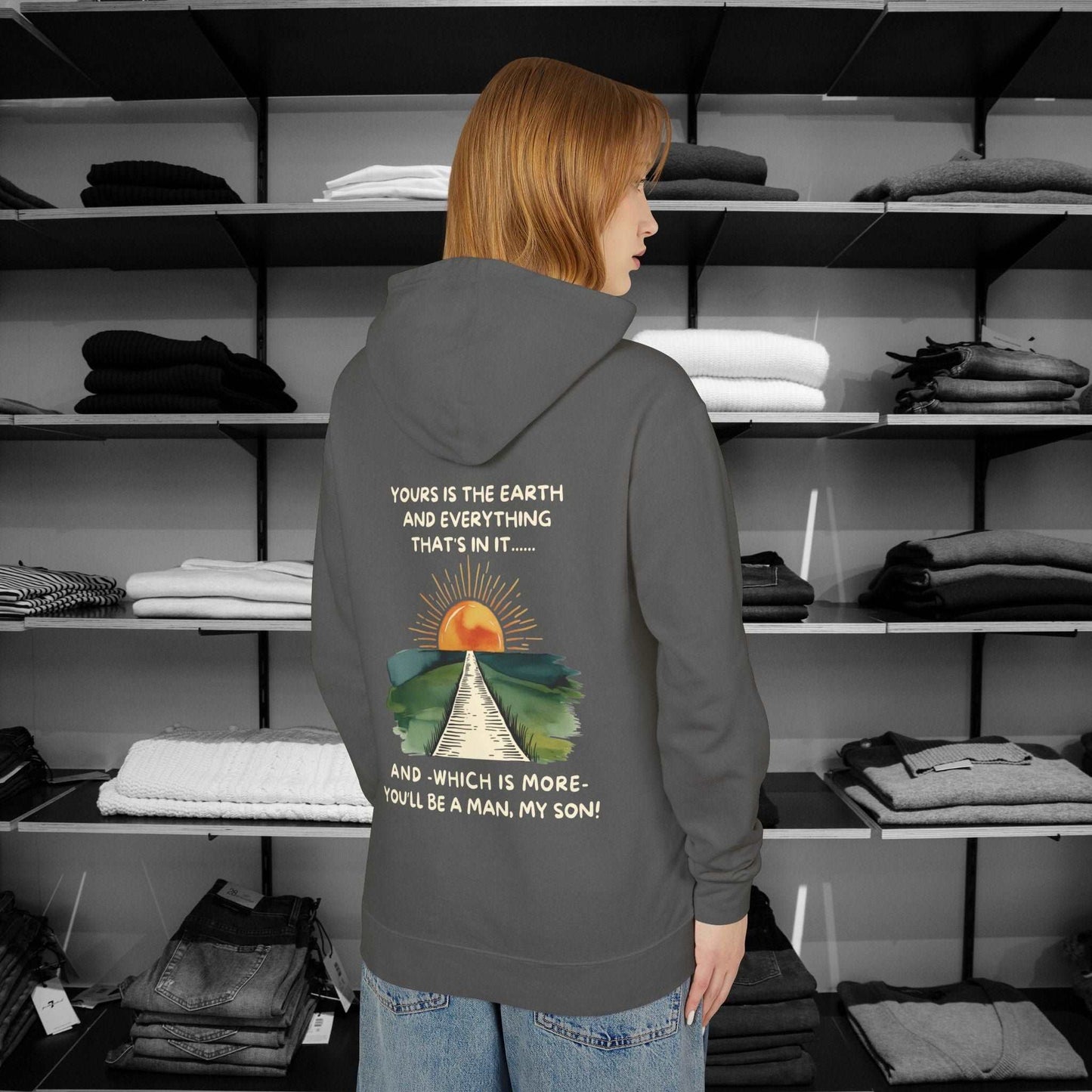 Treat someone this christmas and Step into timeless wisdom with our Poetry clothing line with this incredible Hoodie, inspired by Rudyard Kipling IF celebrated poem.