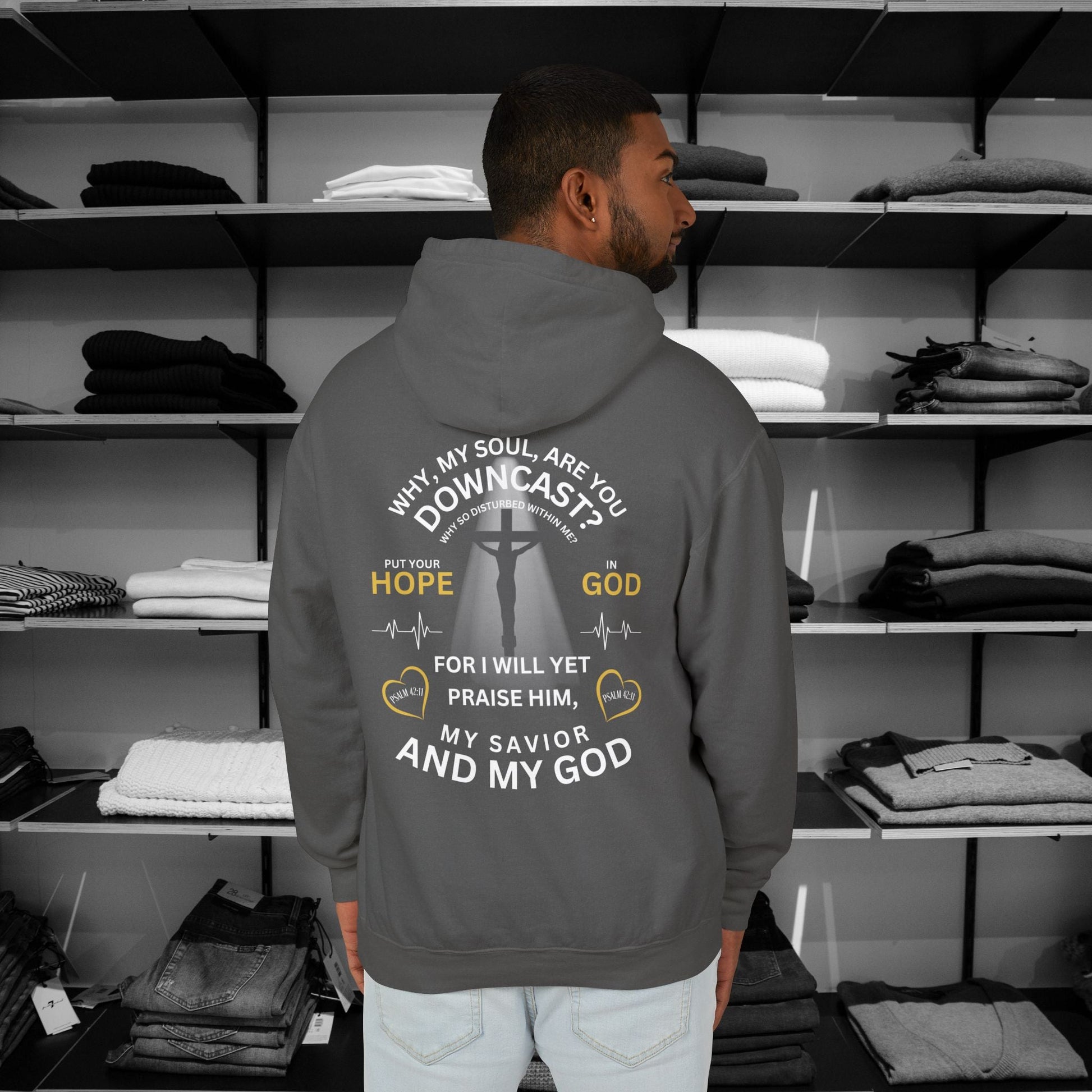 Express your faith in style with this Comfort Colors "Praise My Soul" Christian hoodies designed by Heartfelt Hoodies. Click here ⬆ to view our Christian Collections