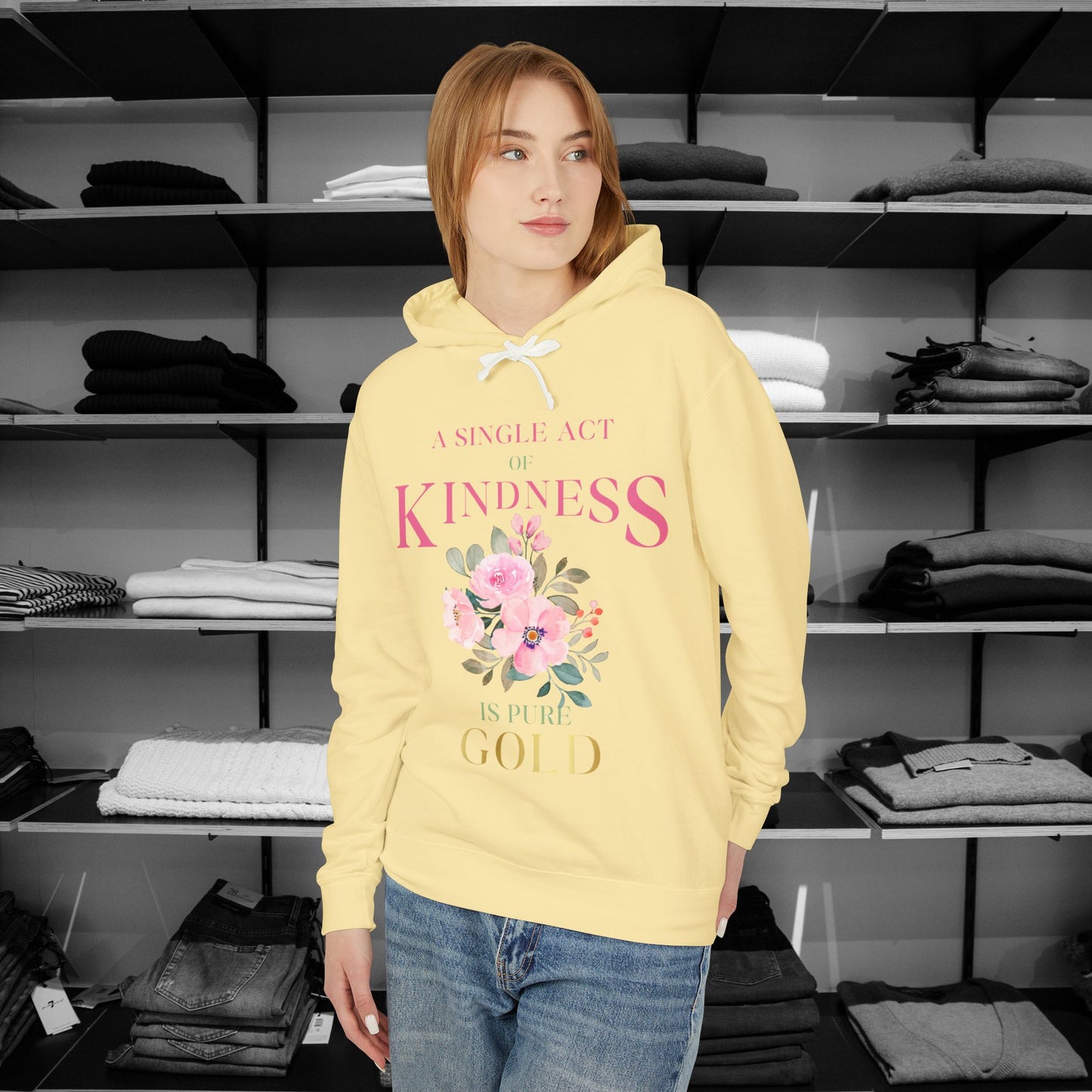 Be Kind Hooded Sweatshirt | Single Act of Kindness | Poems clothing