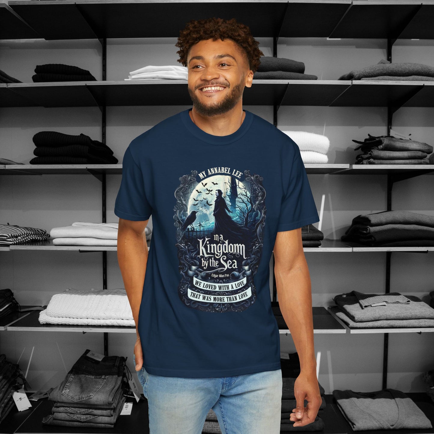 Poetry Clothing - "Annabel Lee Gothic Sea Shirt – Eternal Love Collection"