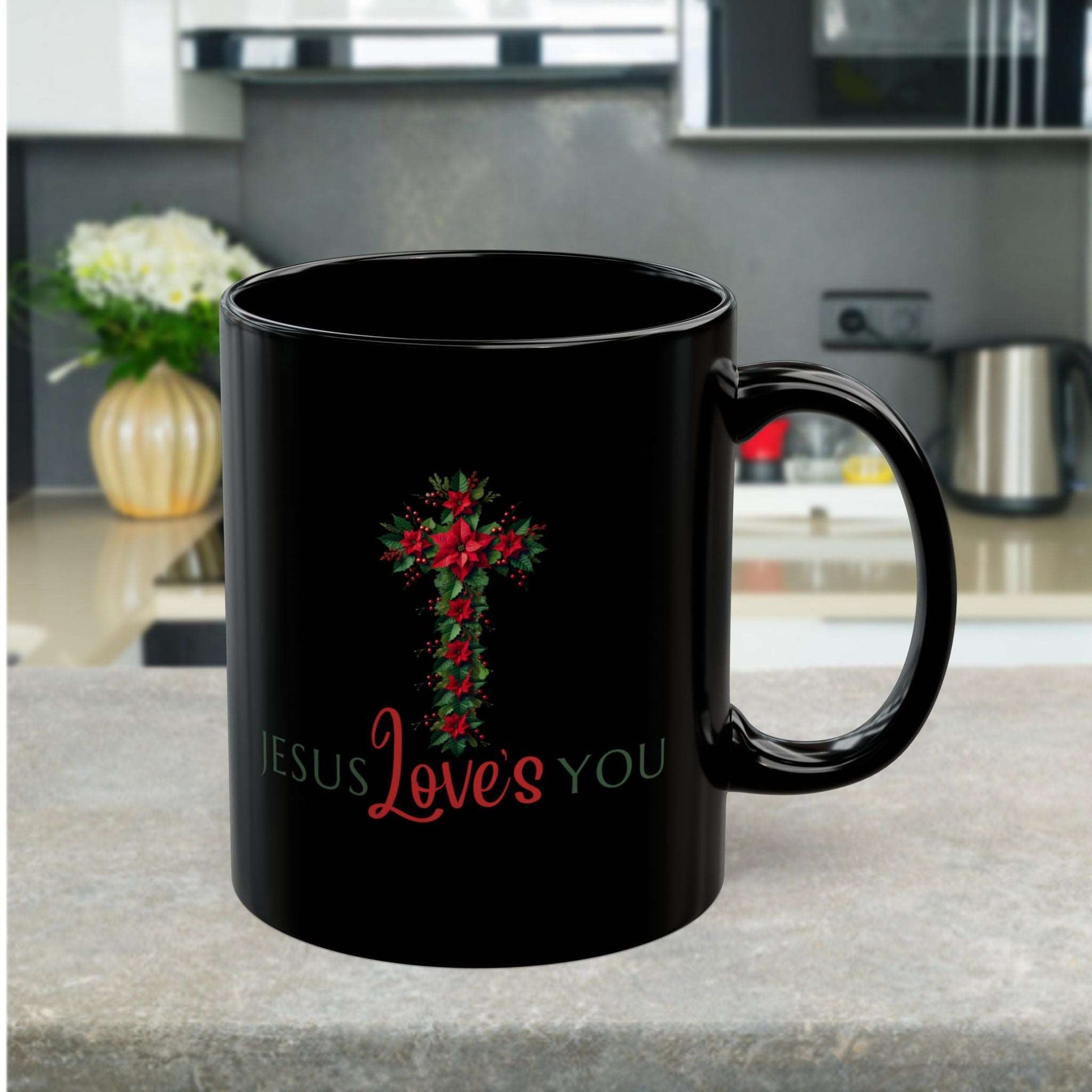 Drink your church gavering morning coffee with love and encouragement with our "Because Jesus's Love is Beautiful" Christian ceramic coffee mug. Shop Now Coffee Mugs