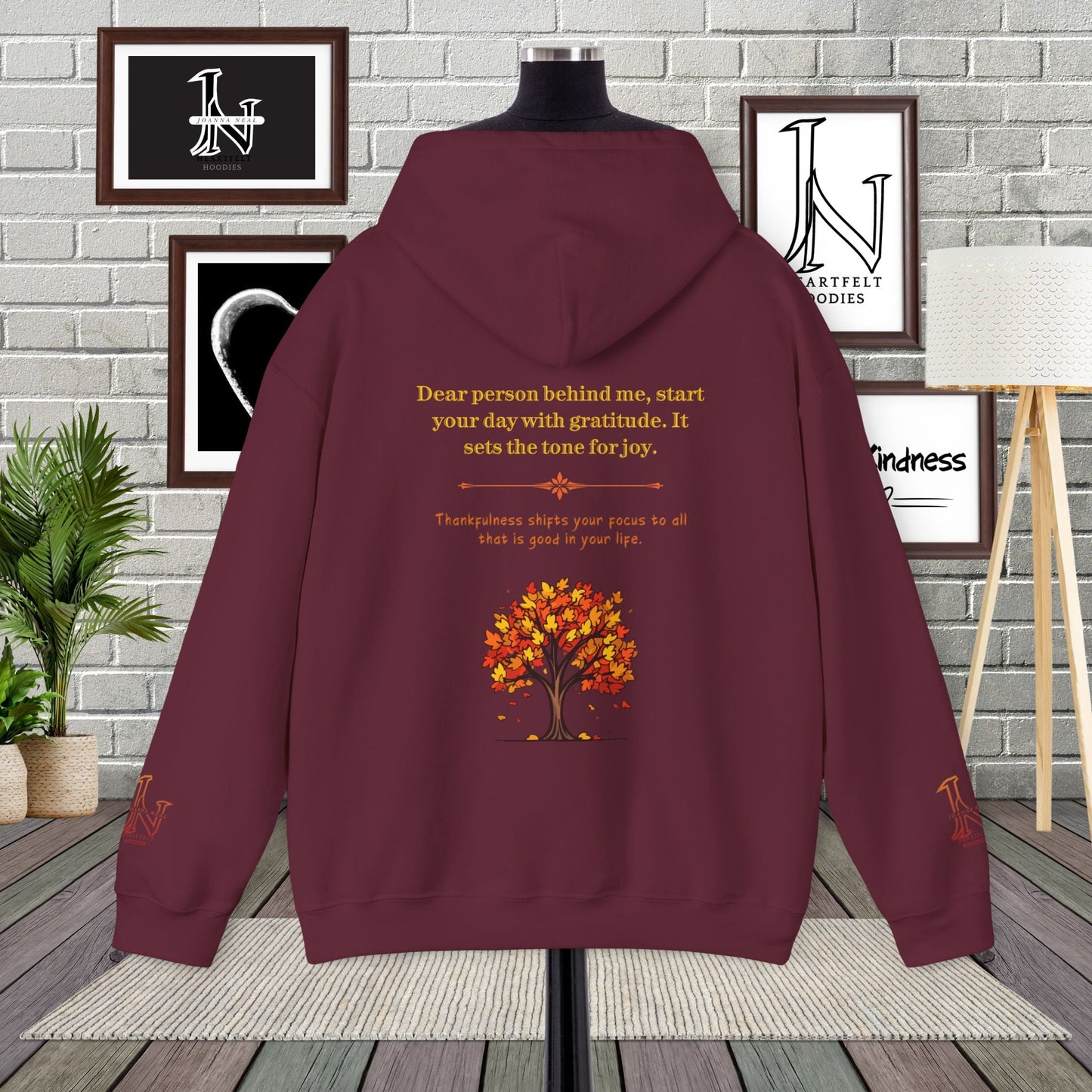 Dear Person Behind Me Hoodie - Start Your Day With Gratitude  | Thanksgiving