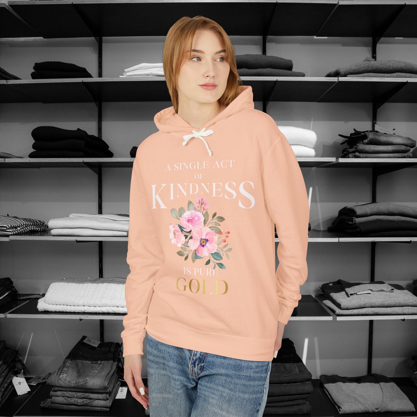 Be Kind Hooded Sweatshirt | Single Act of Kindness | Poems clothing