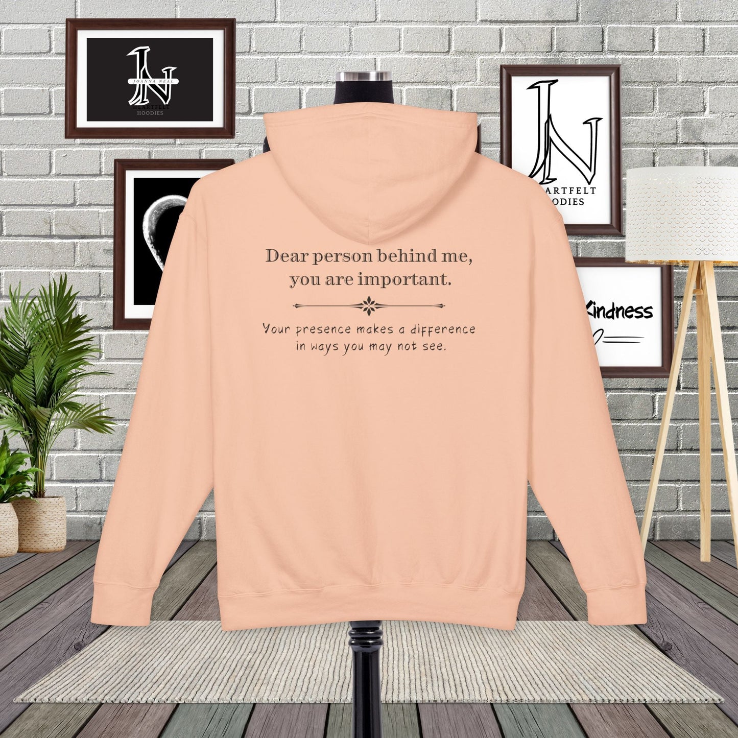 Sometimes, we all need to hear it "You are important." This Dear Person Behind Me hoodie delivers a heartfelt reminder to everyone who passes by. A perfect gift idea