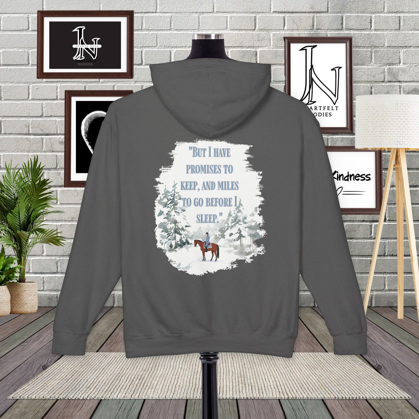 "Stopping by Woods" Hoodie – A Cozy Gift for Poetry Lovers