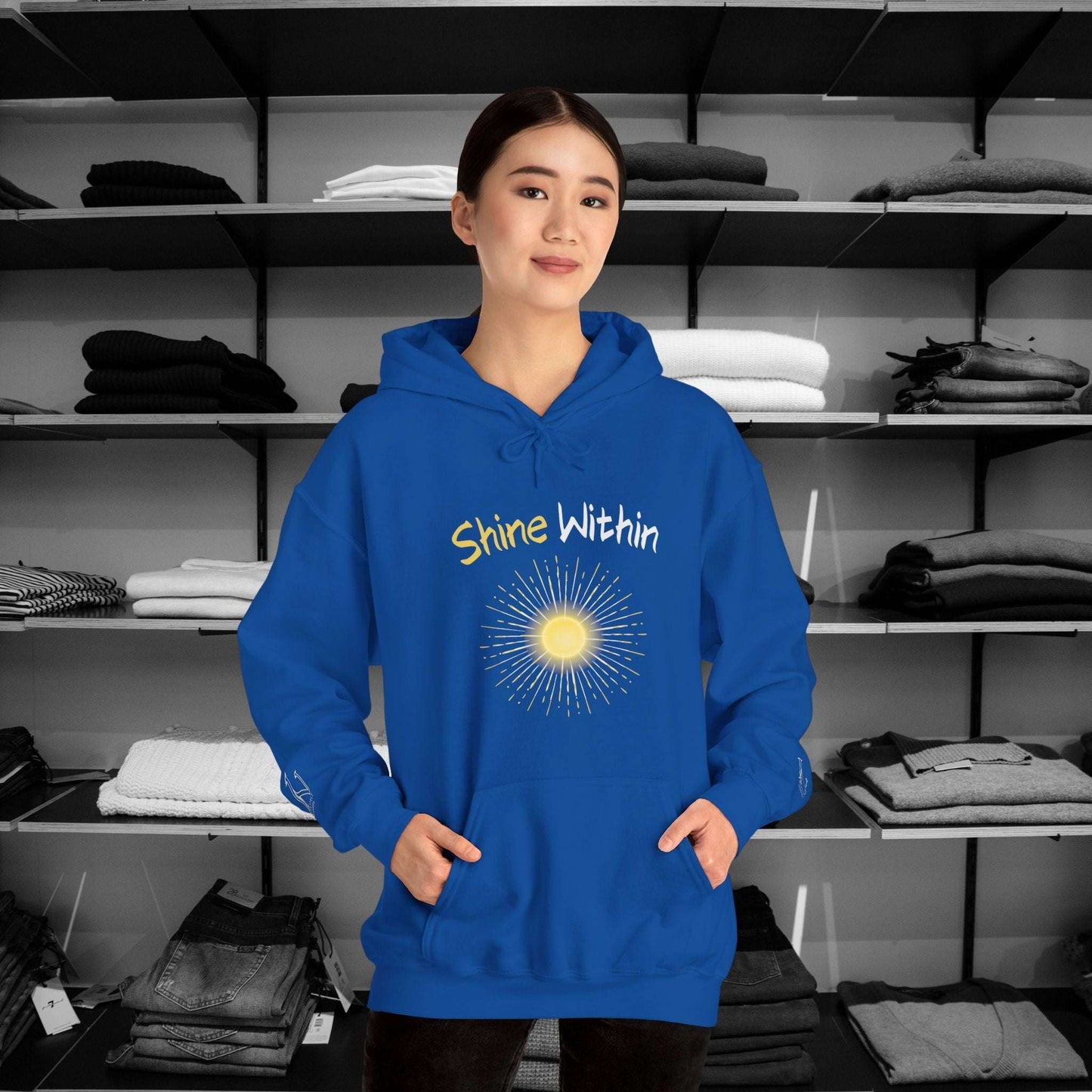  This Dear Person Behind Me hoodie is here to spread a message of strength and hope with the words, "Depression may cloud your mind." Perfect for wearing on those days when a little extra encouragement is needed