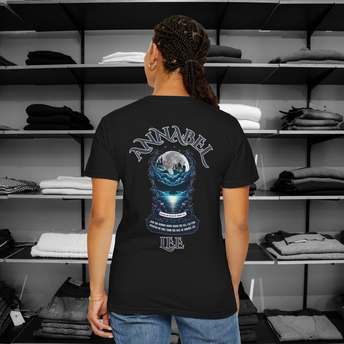 Poetry Clothing - "Annabel Lee Gothic Sea Shirt – Eternal Love Collection"