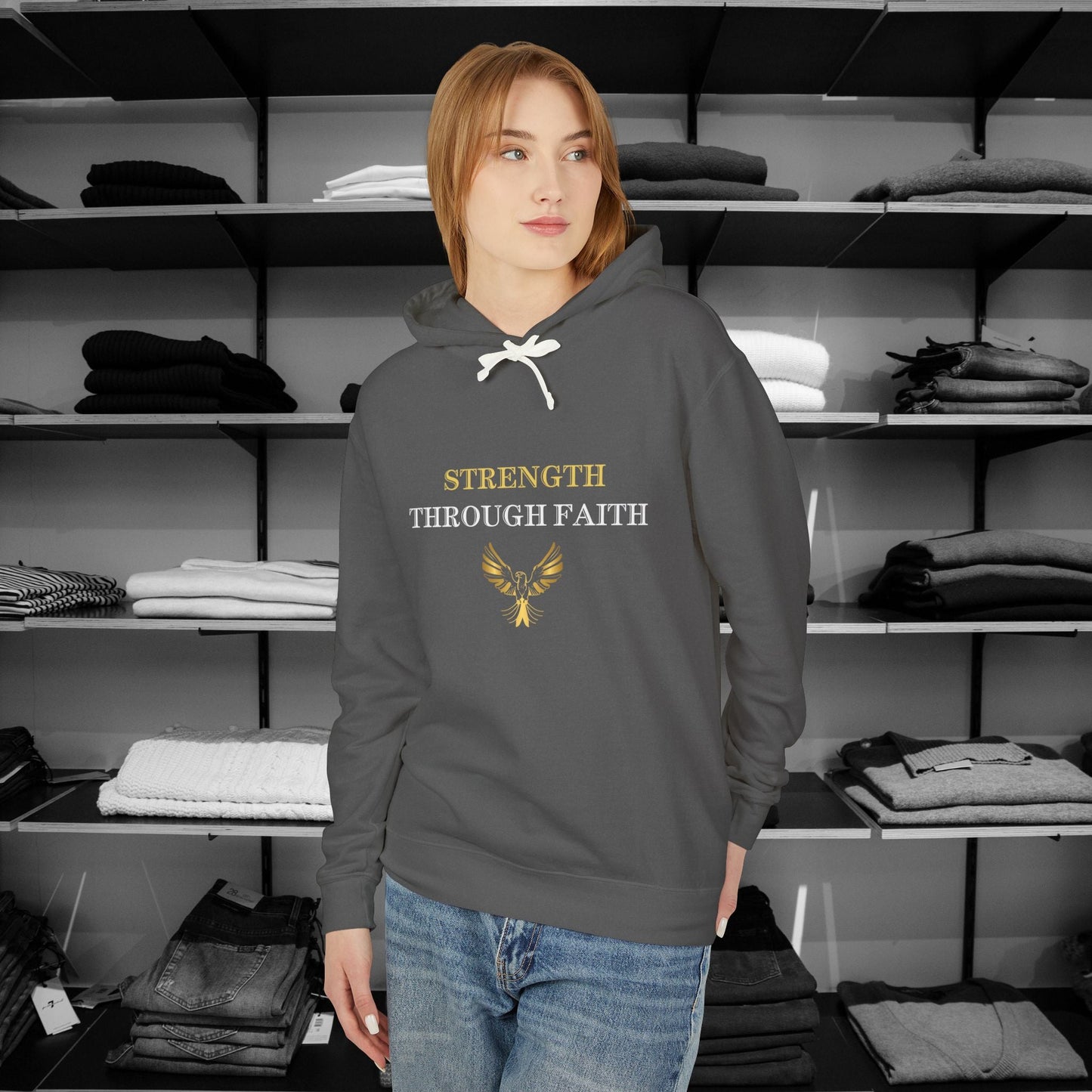 Inspire faith with our 'Dear Person Behind Me' Comfort Colors hoodie. The message 'With God All Things Are Possible' reminds wearers of His limitless power. These cozy Christian Hoodies encourage trust in God's strength to overcome any obstacle. A perfect blend of comfort and spiritual inspiration