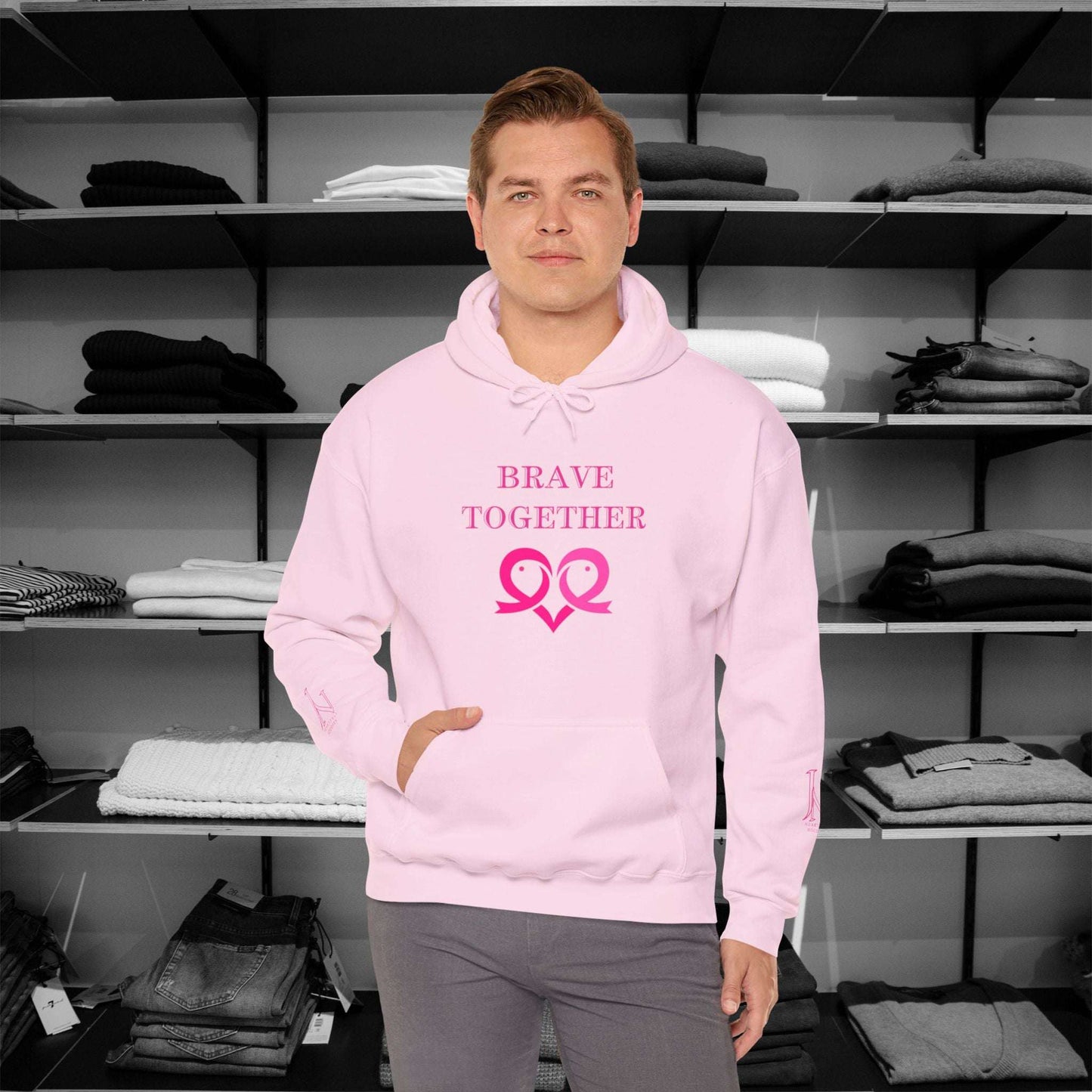 Dear Person Behind Me Hoodie - Together We Are Stronger Than Breast Cancer Stand strong and stylish in this empowering hoodie speaks to both inner and outer strength