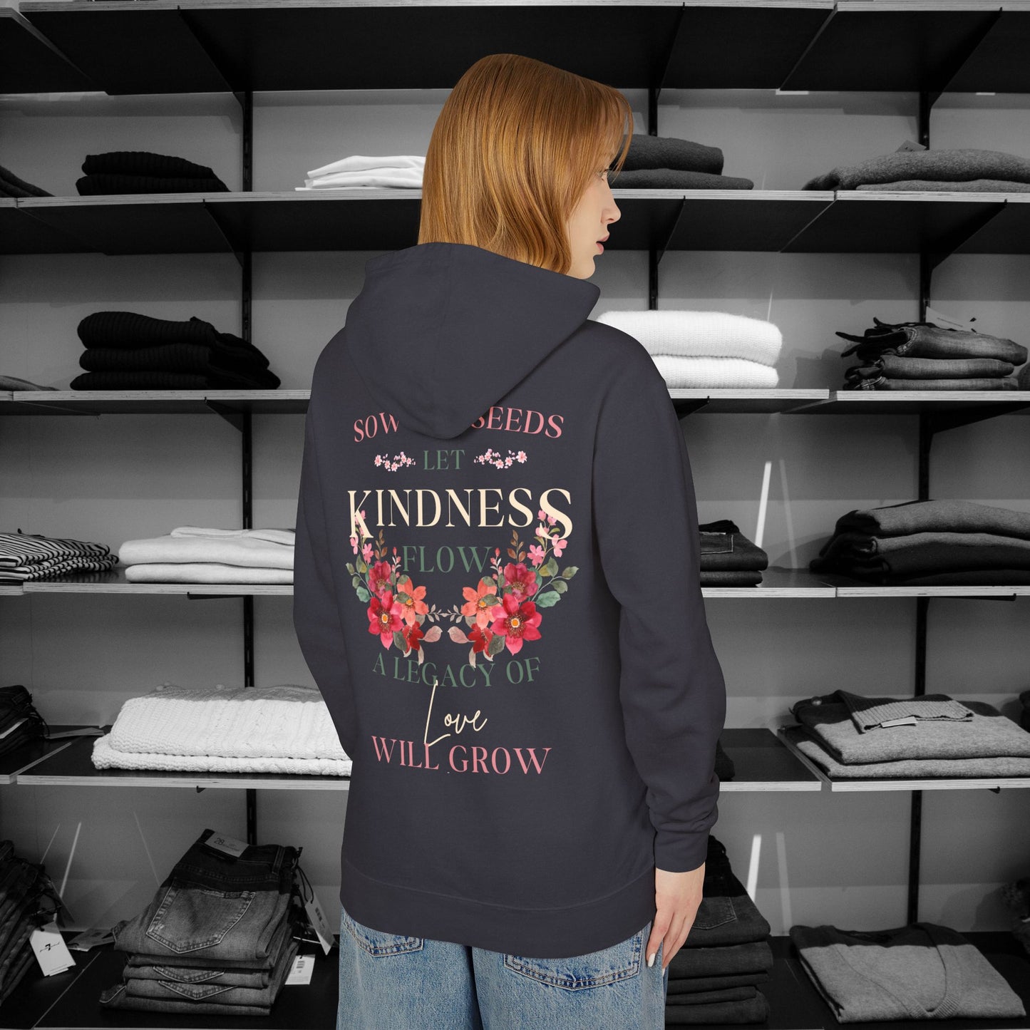 Be Kind Hooded Sweatshirt | Single Act of Kindness | Poems clothing